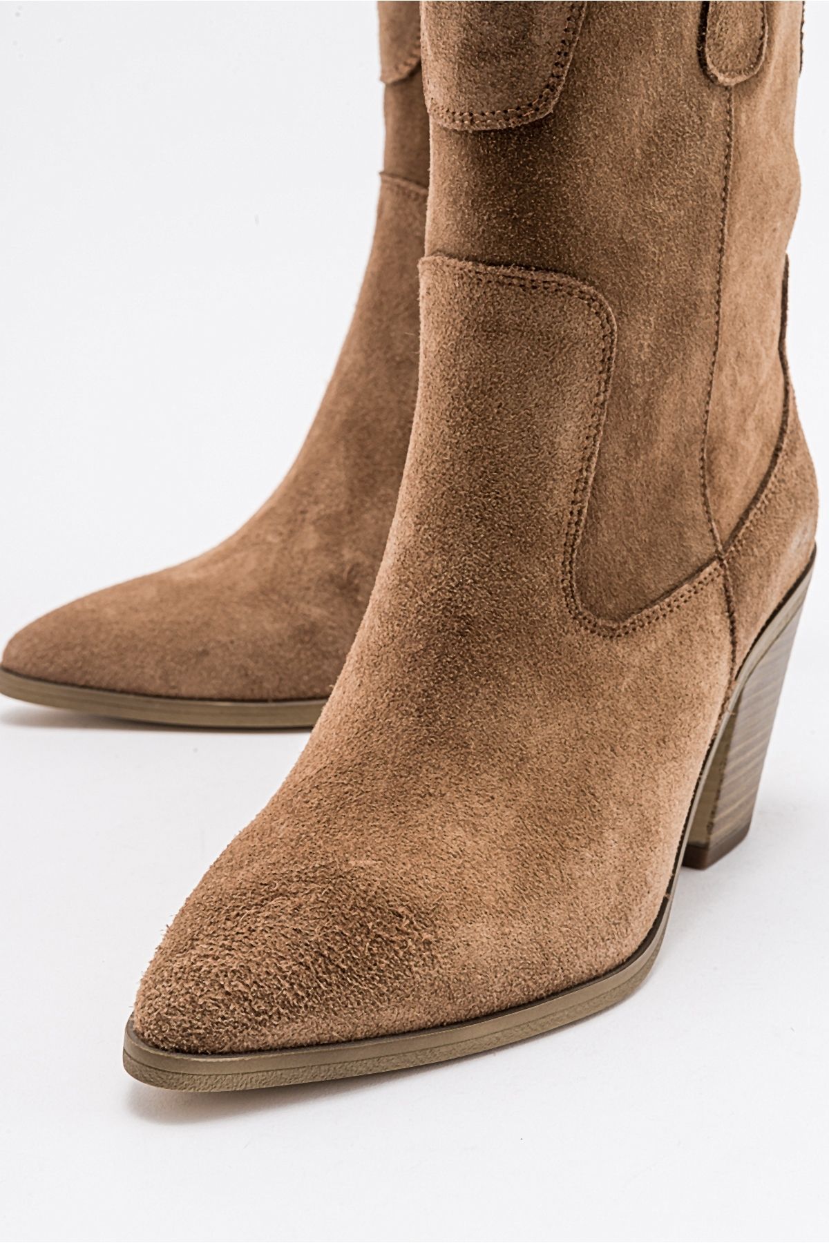 چکمه و بوتی چند رنگ زنانه Hopen Sule Suede چرمی پاشنه پا luvishoes