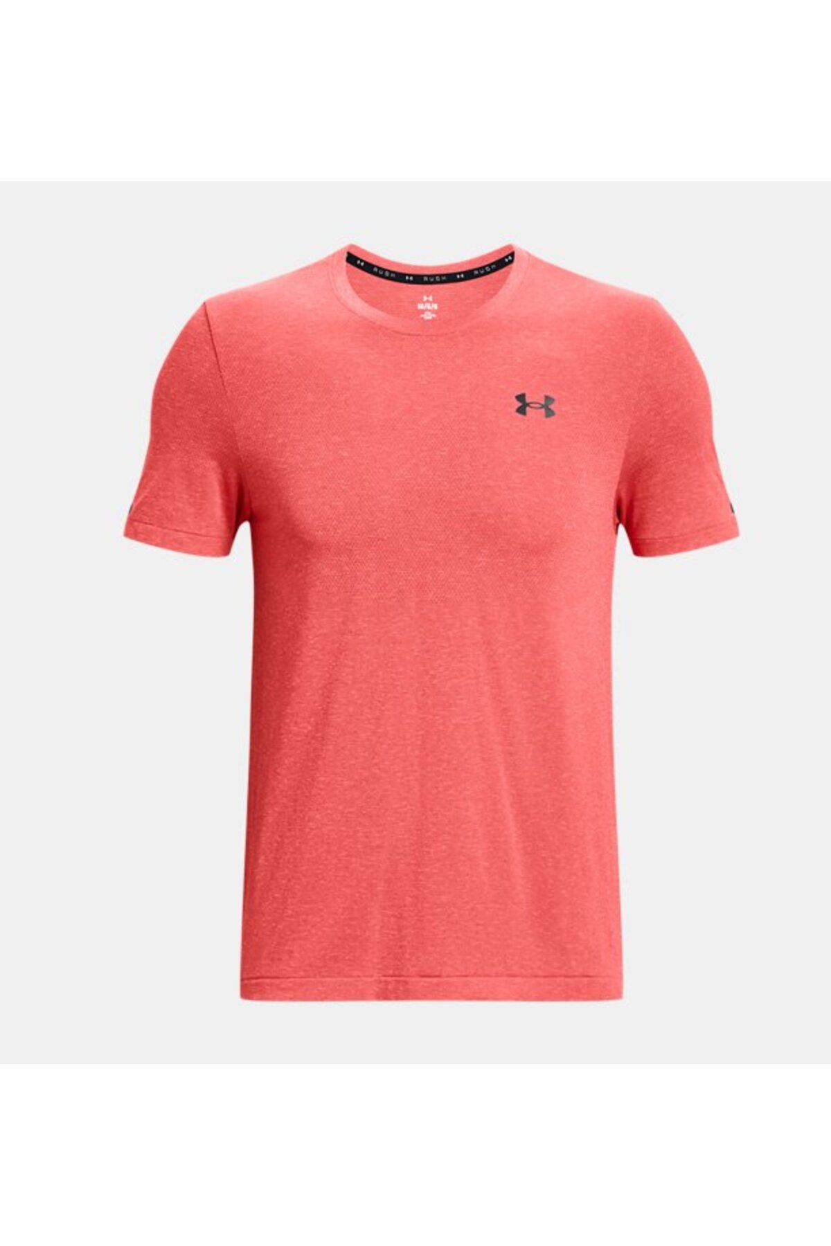 تی شرت صورتی مردانه آستین کوتاه میراث SEWEND UA Rush ™ Sewing Legacy 1376781 690 Under Armour