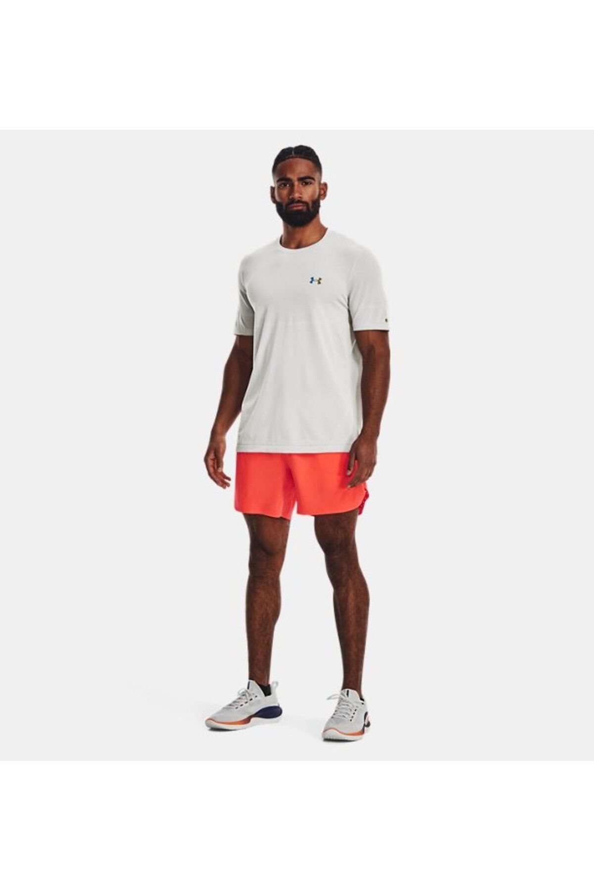 تی شرت چند رنگ مردانه UA Rush ™ Legacy یکپارچه کوتاه 1376781 100 Under Armour