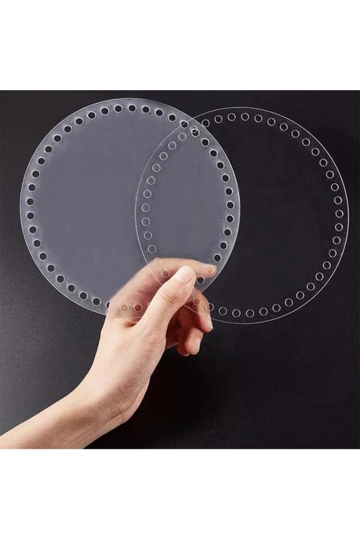 orhanucuzluk Şeffaf Çanta Plakası Yuvarlak ( 2 Adet )