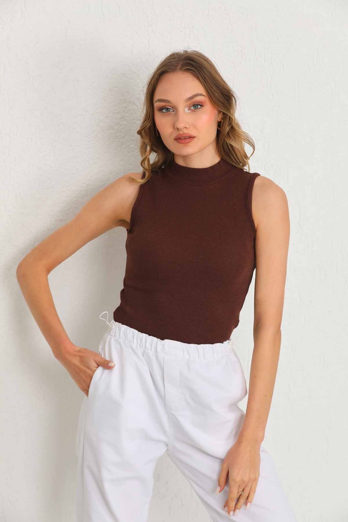 Women's ribbed sales cotton turtleneck