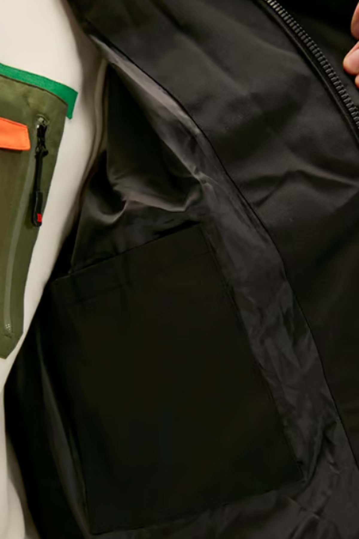 کاپشن مردانه مشکی بد بیر | ST07078 اورجینال - تصویر 5