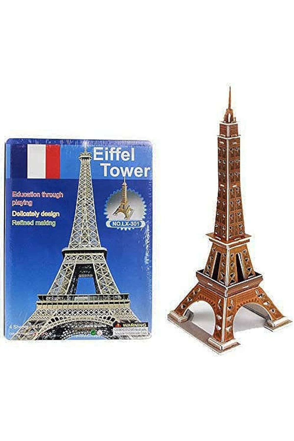 designedfy-Eiffel Tower Cardboard 3d Jigsaw Puzzle 2