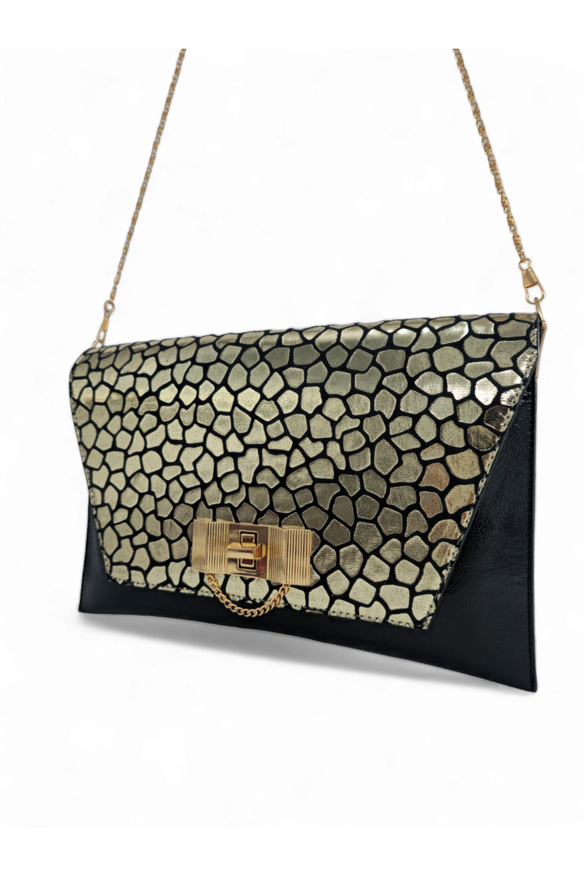 Patterned clearance clutch bag