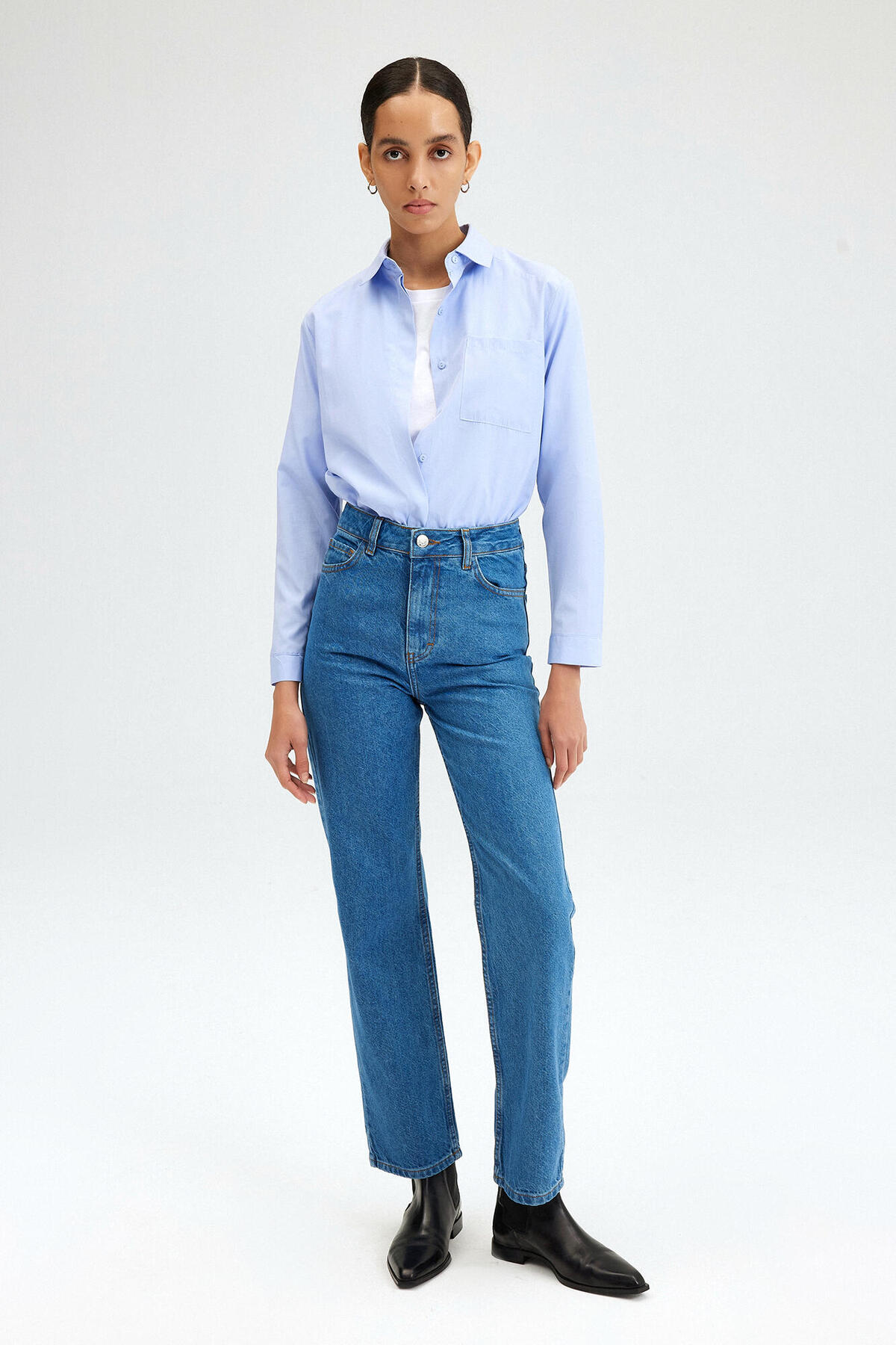 Touche Prive YÜKSEK BEL STARIGHT FIT DENIM PANTOLON Fiyatı, Yorumları -  Trendyol