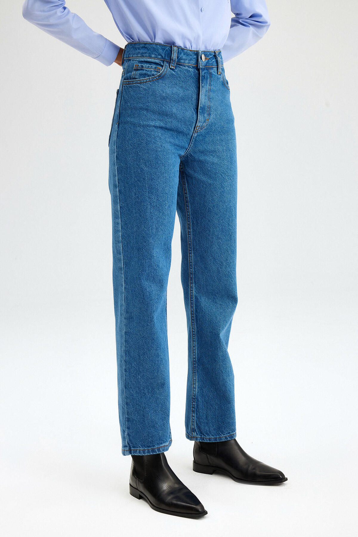 Touche Prive YÜKSEK BEL STARIGHT FIT DENIM PANTOLON Fiyatı, Yorumları -  Trendyol