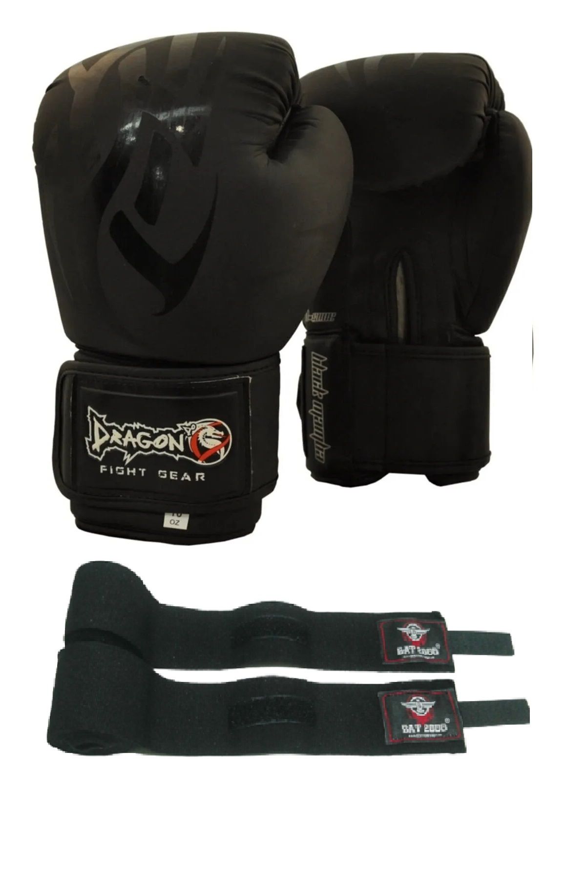 دستکش بوکس مشکی مردانه و زنانه 30115 Mamba Boxing ، Kick Muay Thai Glindia BAT2000 Hand Bandagi 2 Dragondo