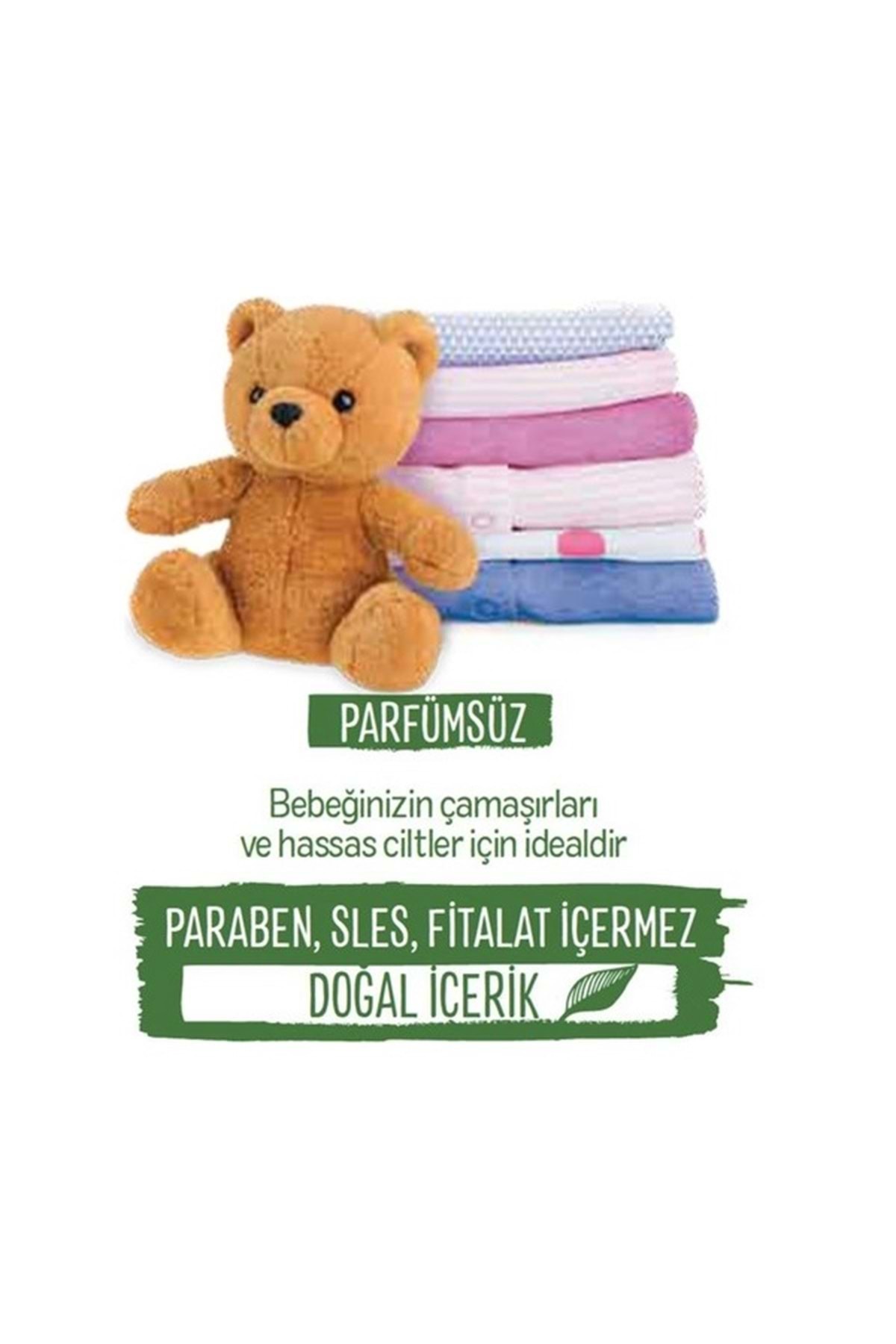 Hacı Şakir Sabun Tozu Granül Matik 3KG Parfümsüz (Bebekler/Hassas Ciltler İçin) 75 Yıkama (3PK*1KG) fotoğrafı 4 (önizleme)