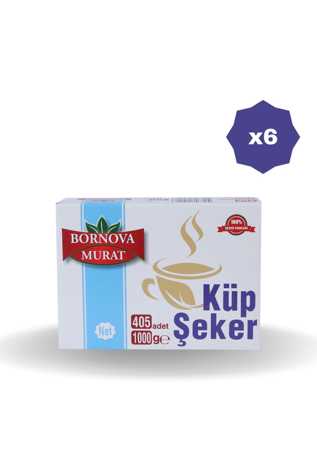 bornova murat KÜP ŞEKER 405'Lİ 1 KG X 6 ADET