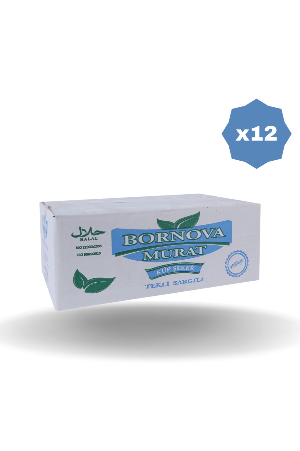 bornova murat TEK SARGI KÜP ŞEKER 4 KG X 12 ADET