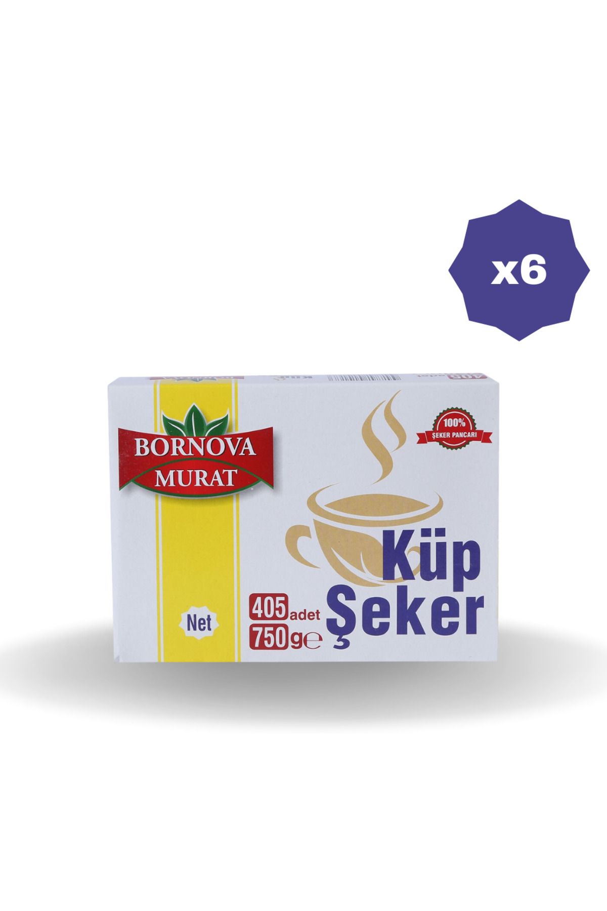 bornova murat KÜP ŞEKER 405'Lİ 750 GR X 6 ADET