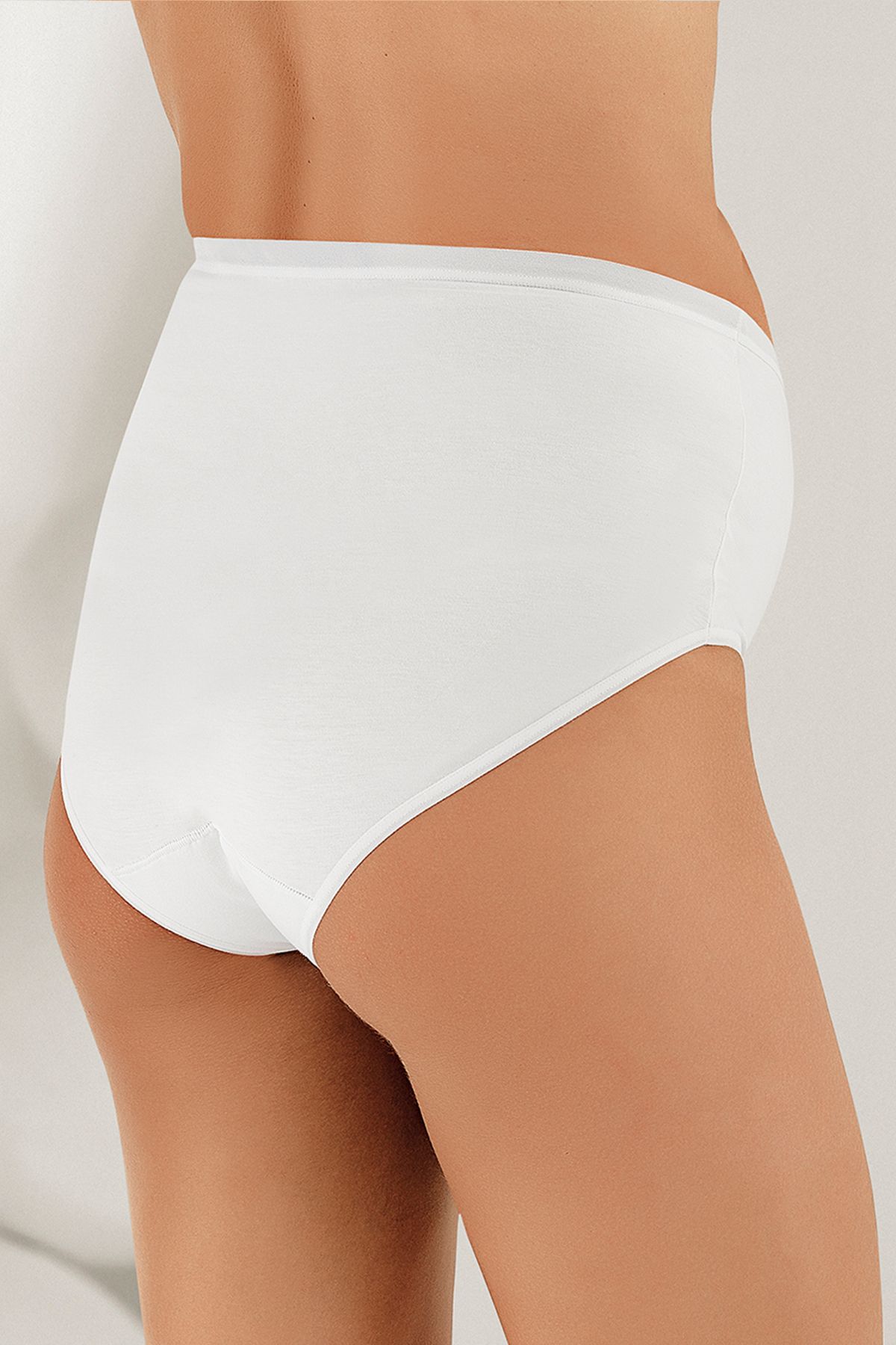 Şahinler-Γυναικεία εσώρουχα εγκυμοσύνης Bato White Lycra Single Jersey MB142 2