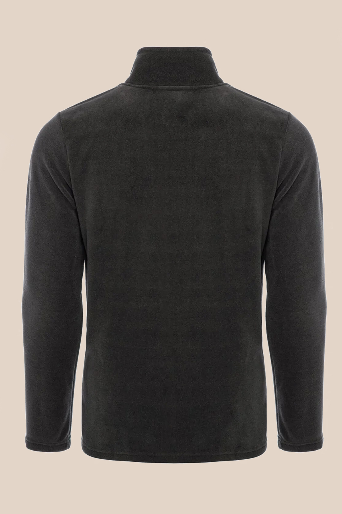 SUVASS CO Suvv Erkek Polar Antrasit Gri Renk Tam Fermuarlı 3 Cepli Kalın Outdoor Polar Ceket Tactical Fleece görsel 4