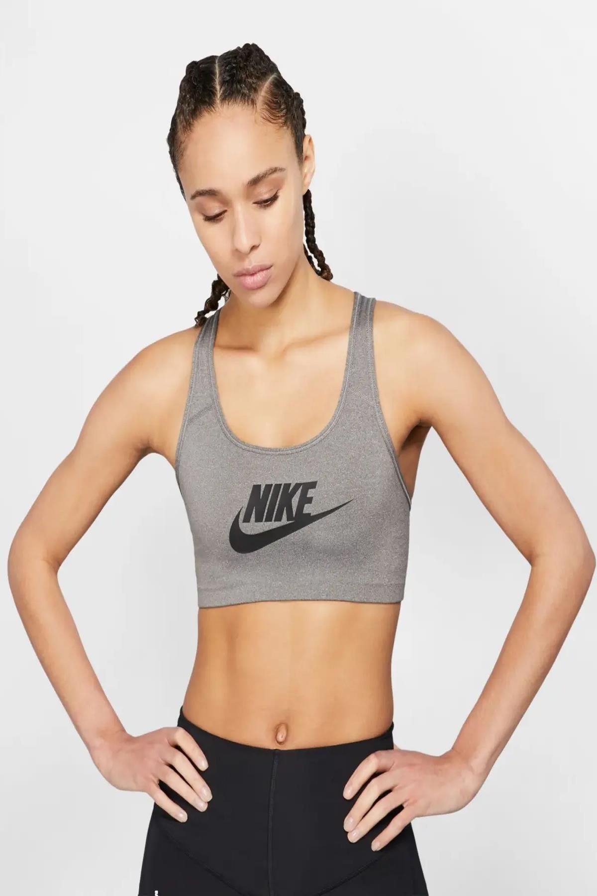 Gray nike sale sports bra