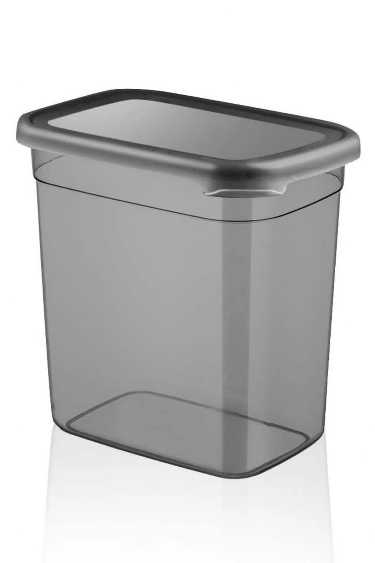 NY HOME-6 Pieces Jumbo Size - 2000 ml Anthracite Rectangular Storage Container 5