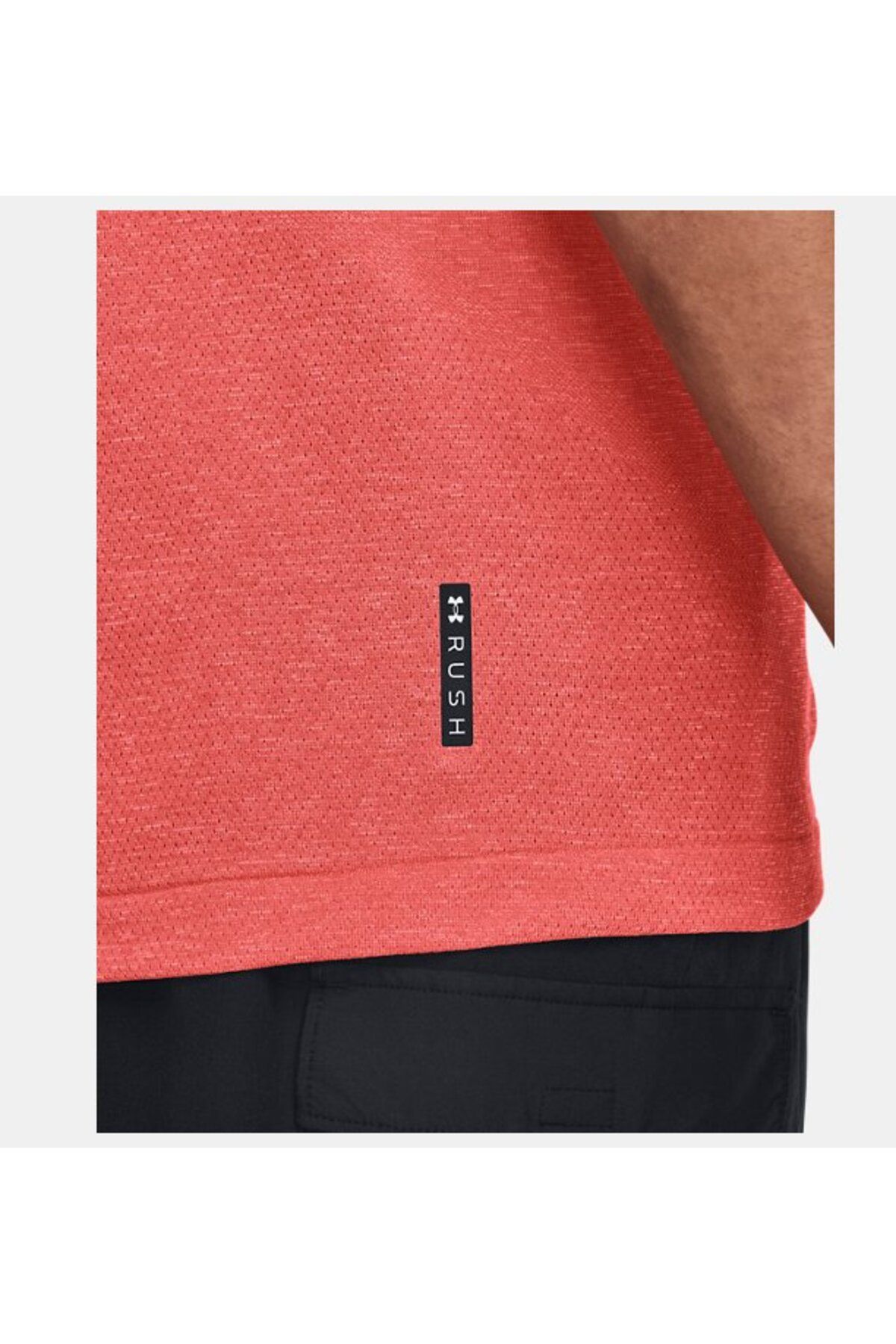 تی شرت صورتی مردانه آستین کوتاه میراث SEWEND UA Rush ™ Sewing Legacy 1376781 690 Under Armour