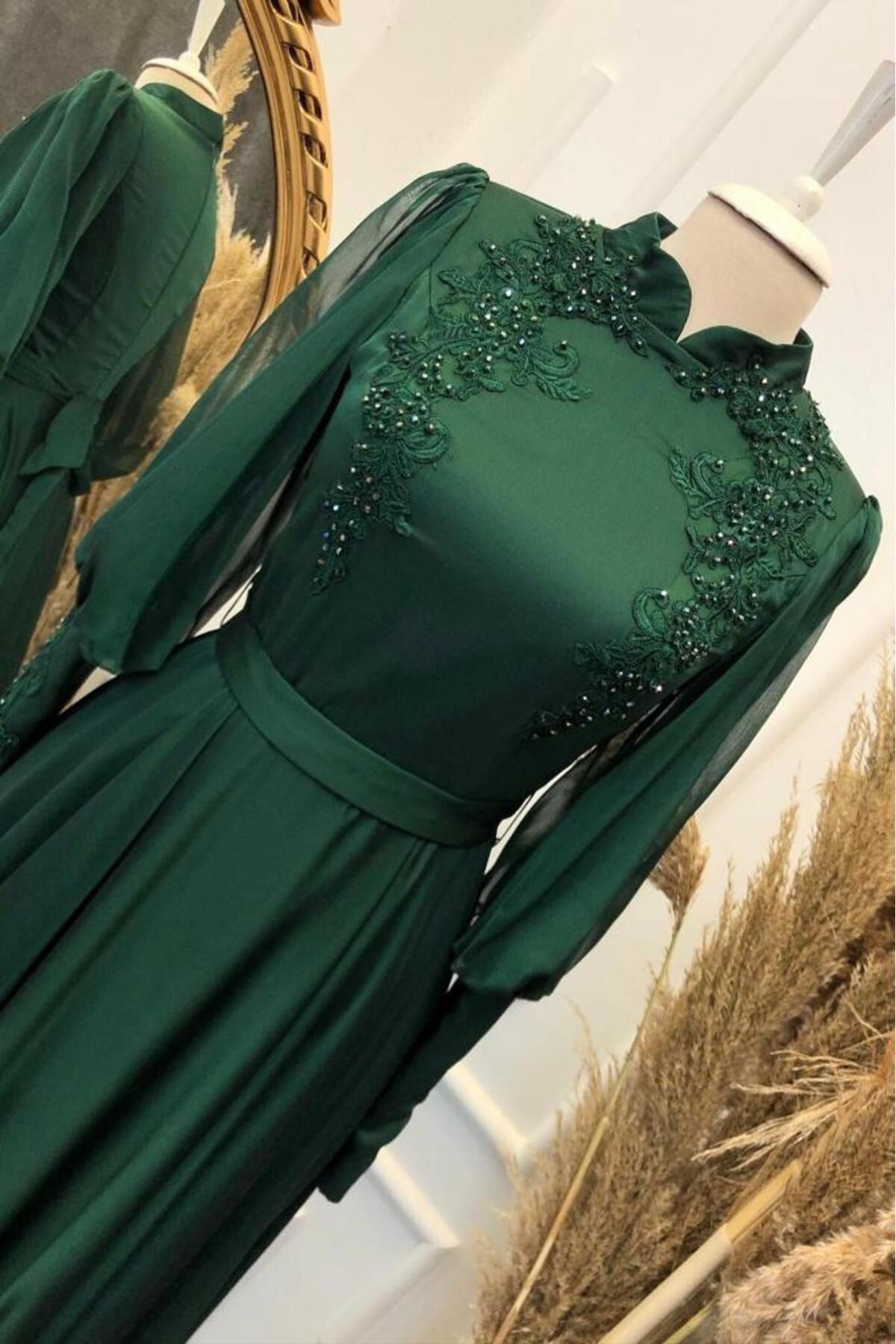 Dark green overall sales dress
