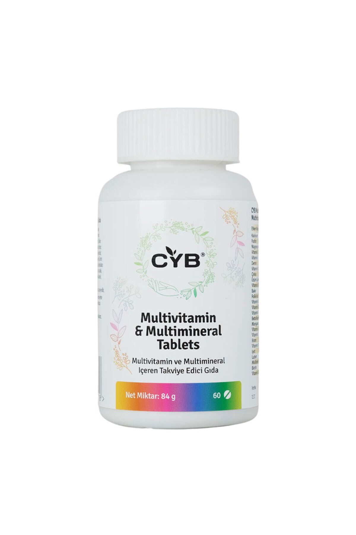 CYB Control Your Body-Extra Strong Multivitamins and Minerals - 60 Tablets 2