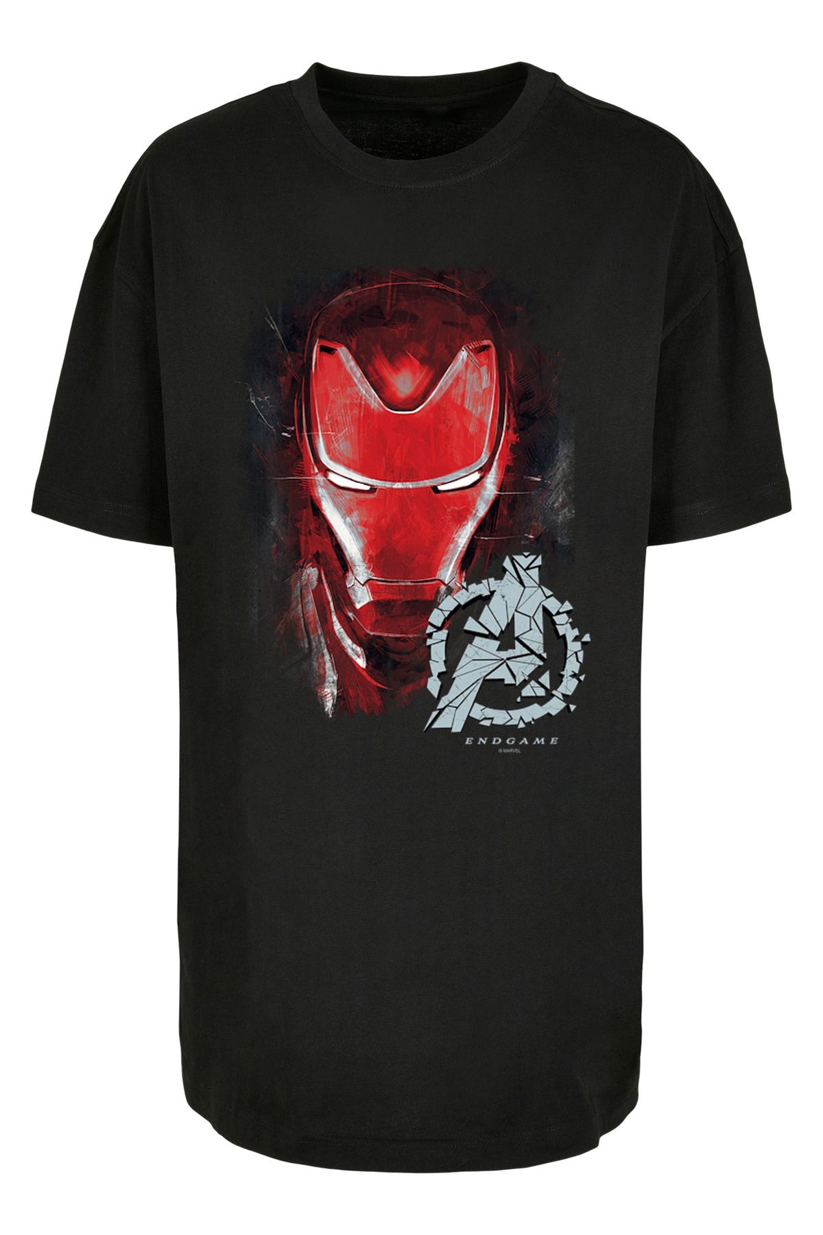 F4NT4STIC Damen Avengers Damen mit für gebürstet Marvel Endgame Iron übergroßem Boyfriend-T-Shirt Trendyol Man 