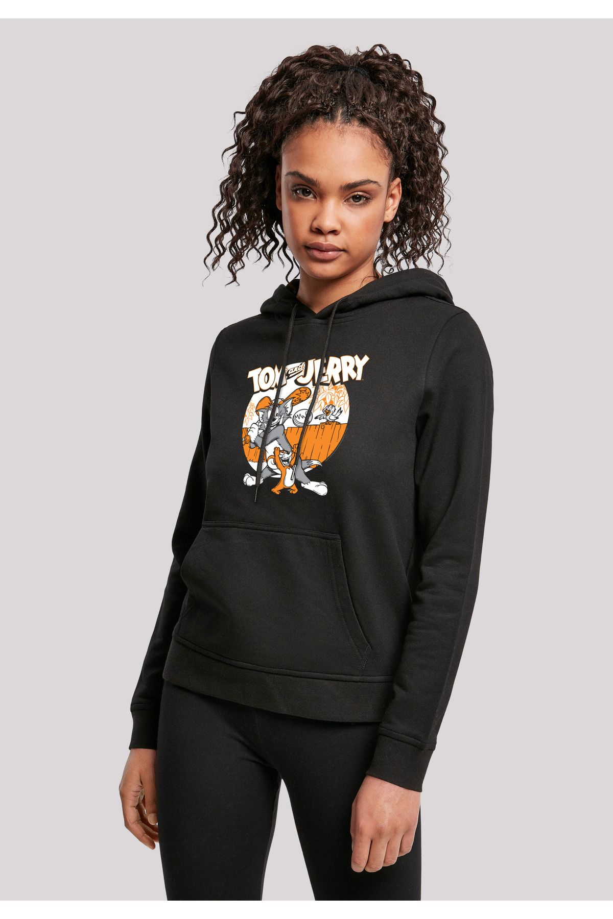 F4NT4STIC-Damen Tom und Jerry spielen Baseball mit Ladies Basic Hoody 3