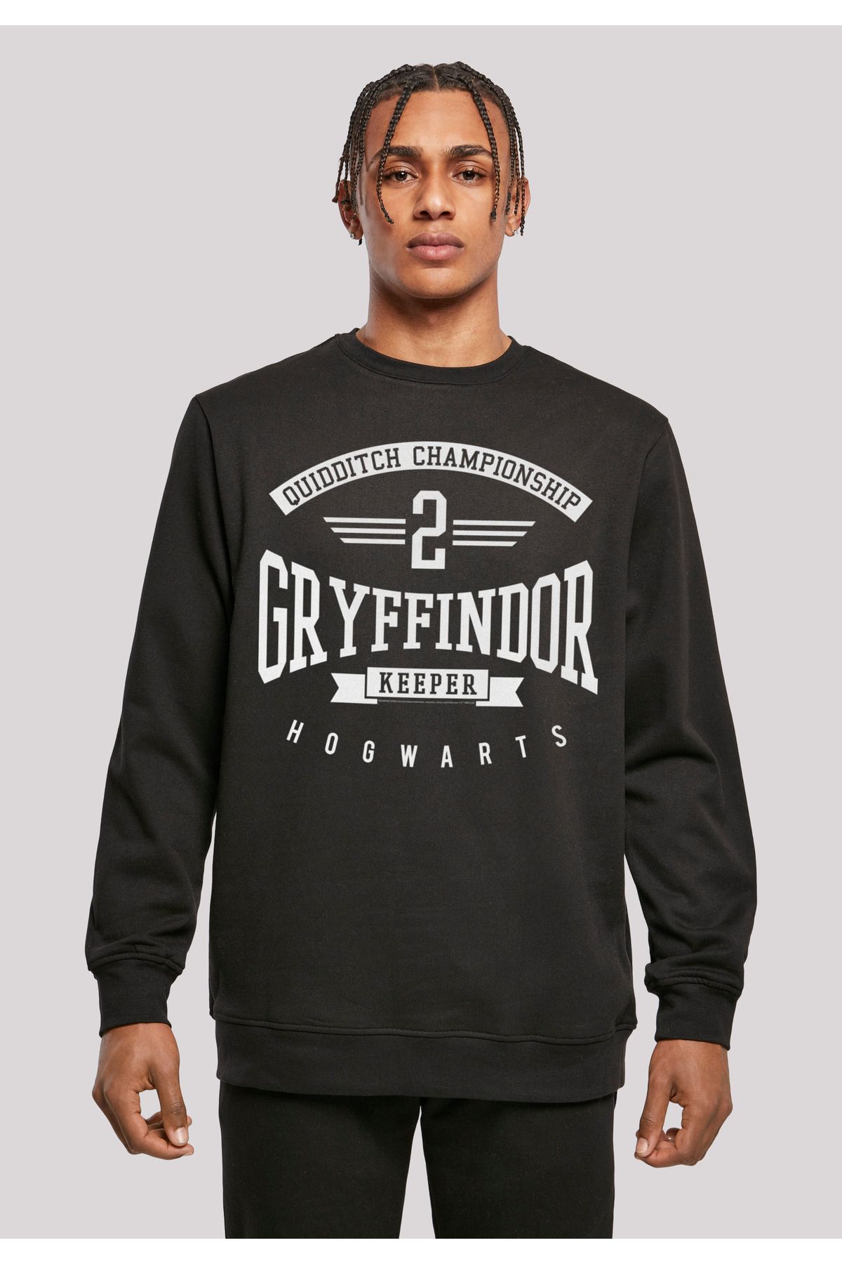 F4NT4STIC Herren Harry Potter Keeper-WHT Basic Gryffindor - HARRY und Trendyol NAPE Crewneck mit POTTER-OPT B