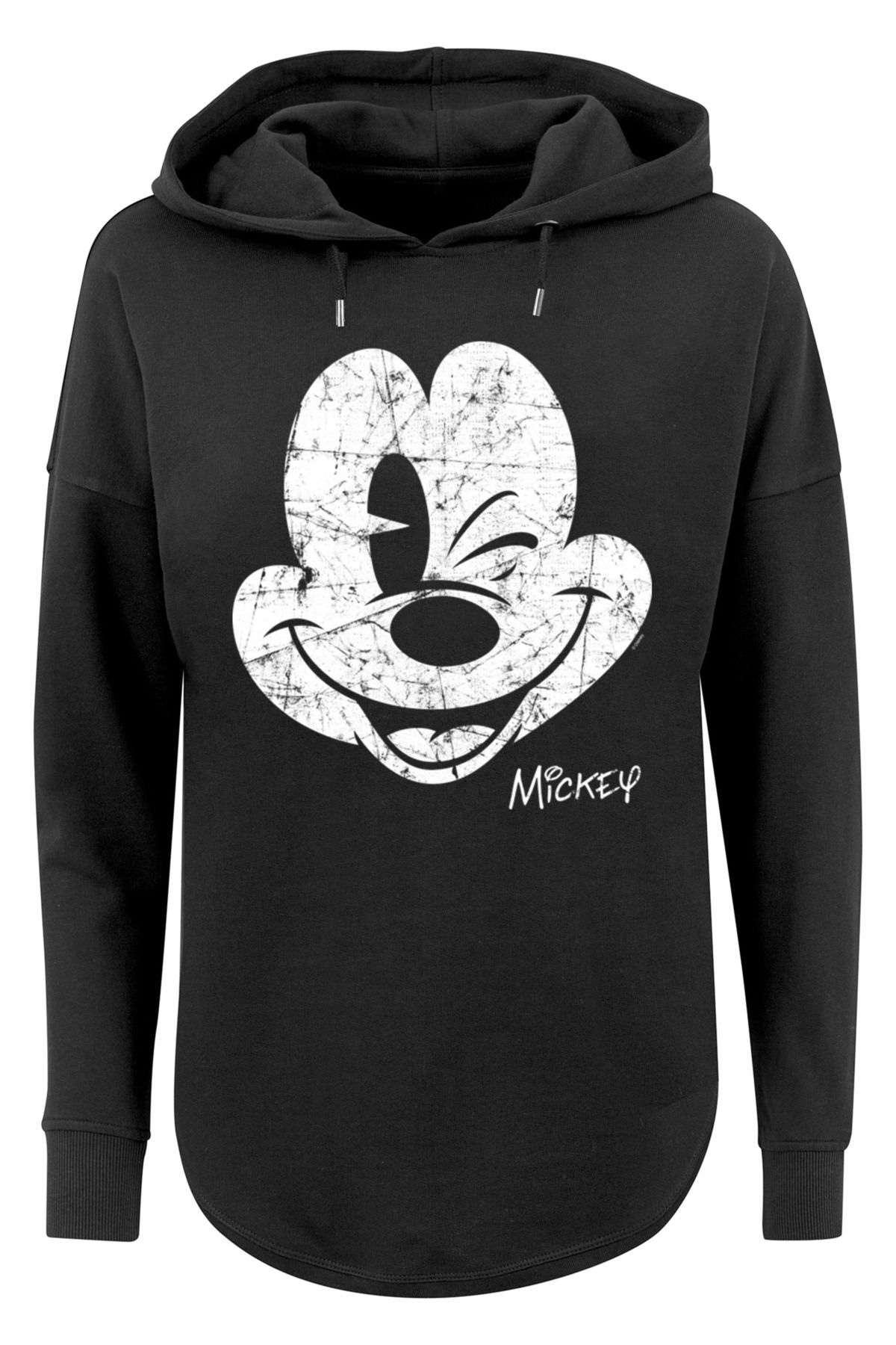 F4NT4STIC Damen Disney Mickey Mouse Since Beaten mit übergroßem Damen-Kapuzenpullover  - Trendyol