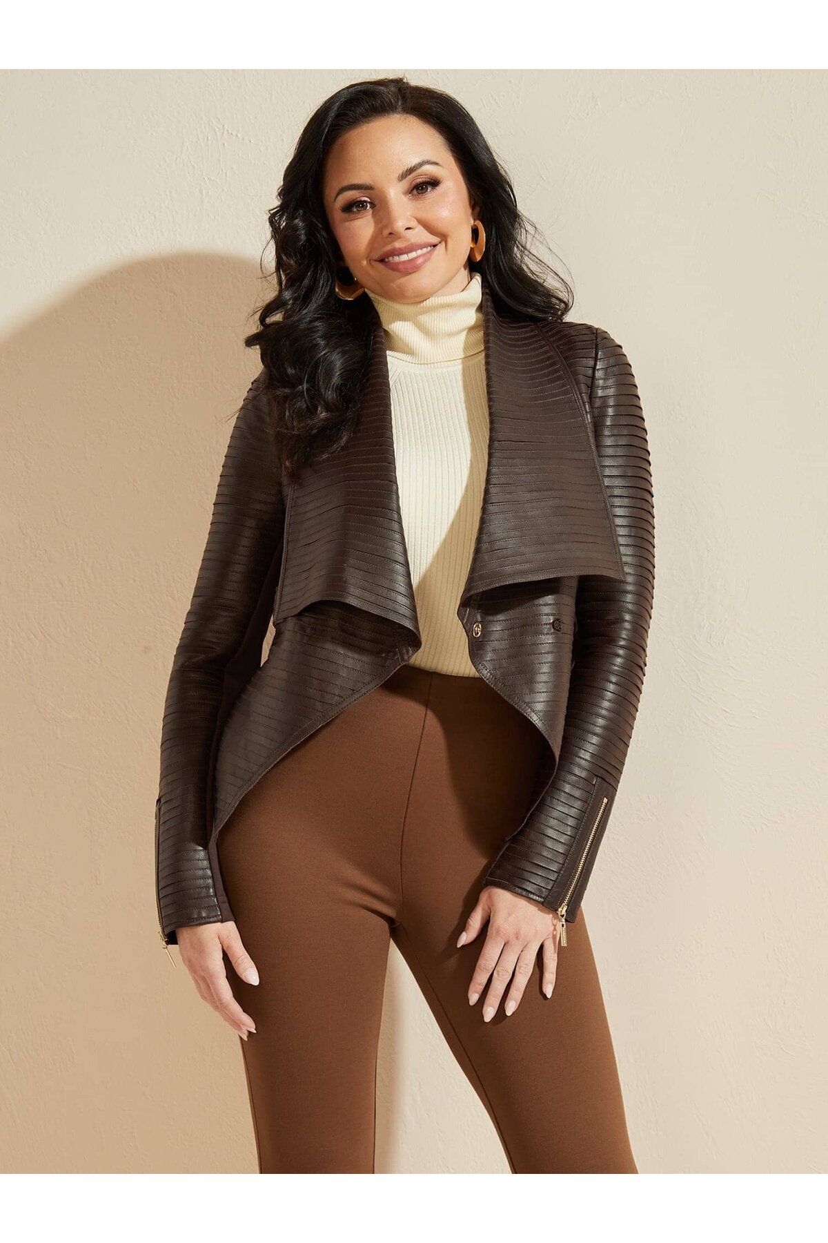 Guess by marciano leather jacket womens cheap