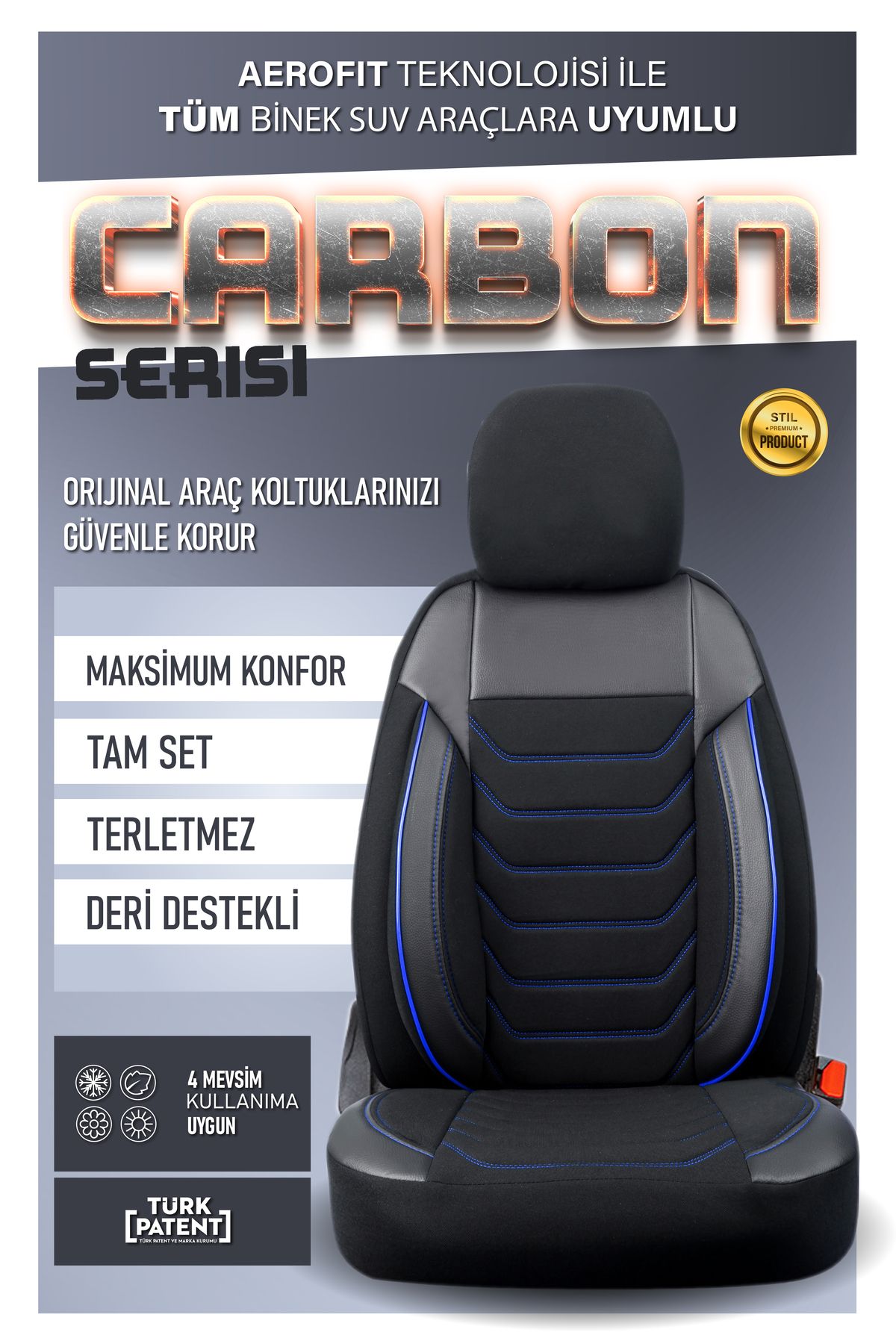 stiloto PEUGEOT 2008 COMPATIBLE CARBON SERIES FABRIC FULL SET CAR