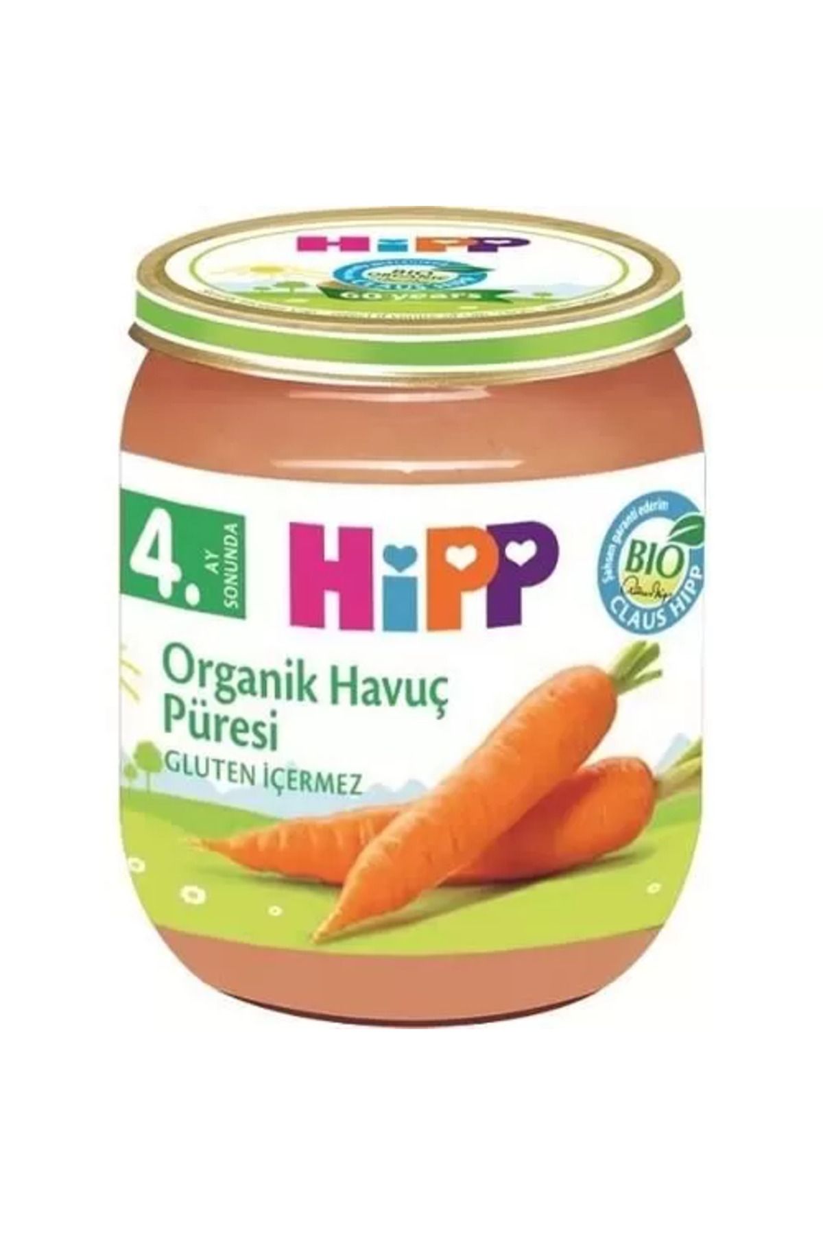 Hipp Organik Havuç Püresi 125gr