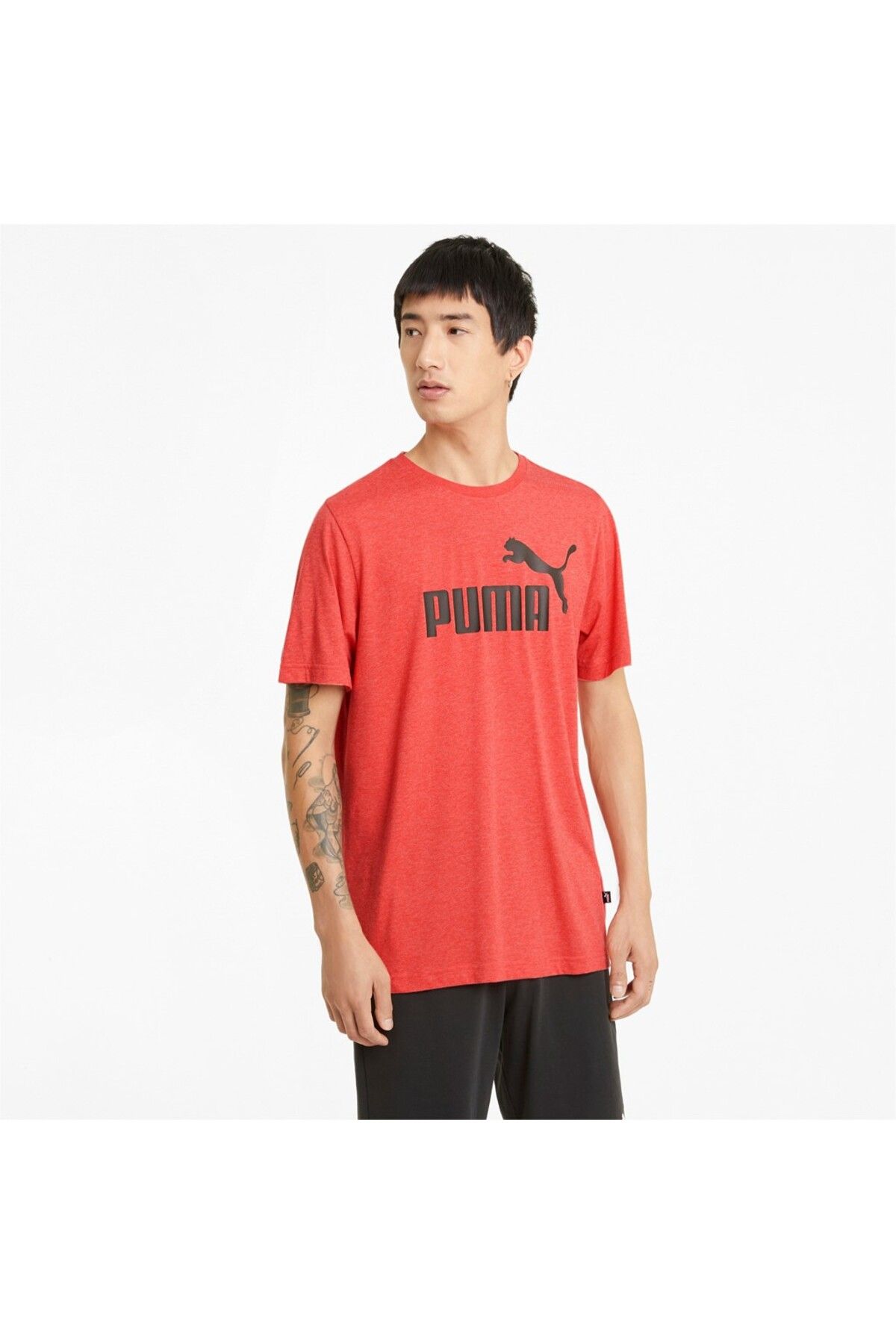 Puma Men's T-shirt Ess Heather 58673611 - Trendyol