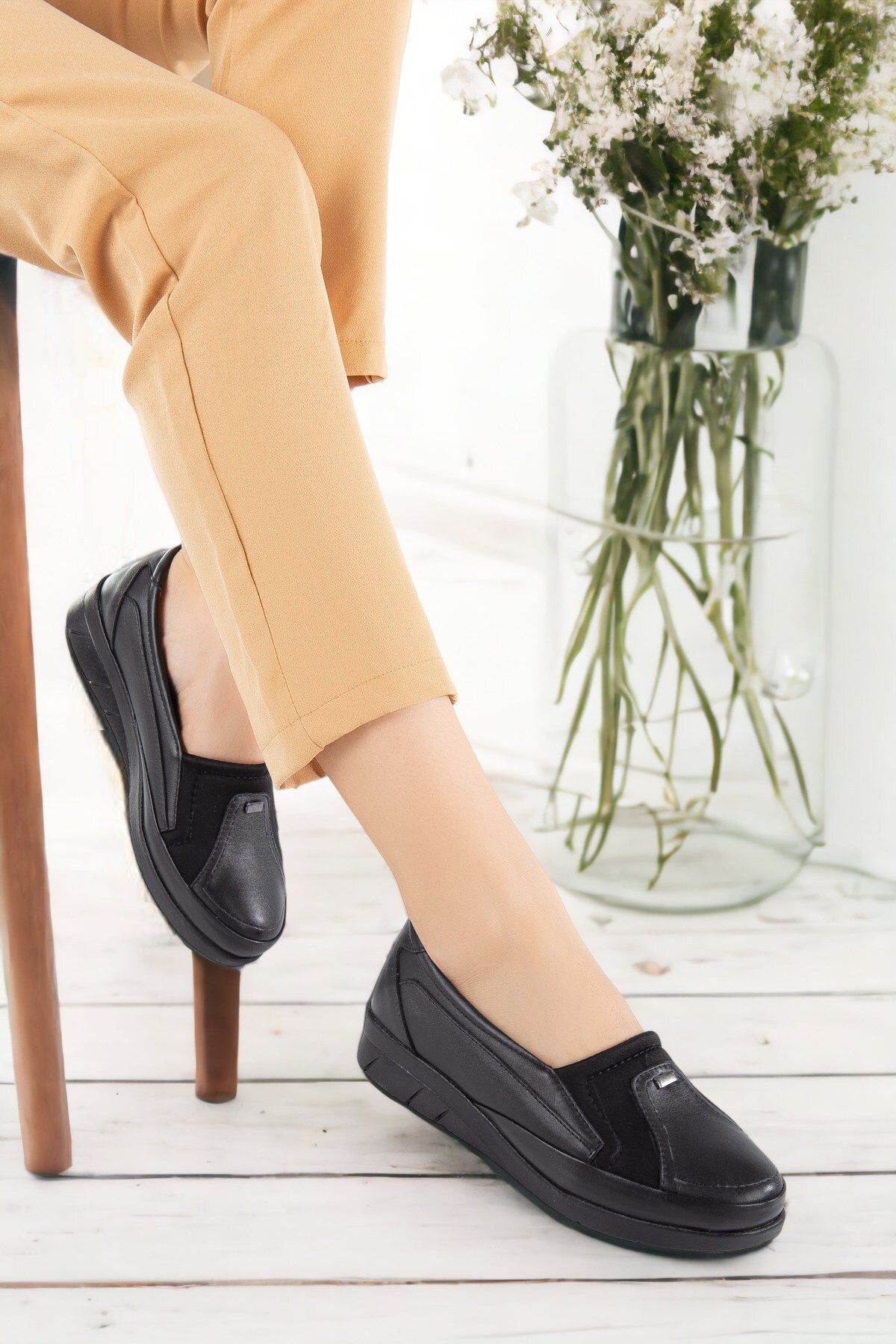 Leather hospital shoes sales