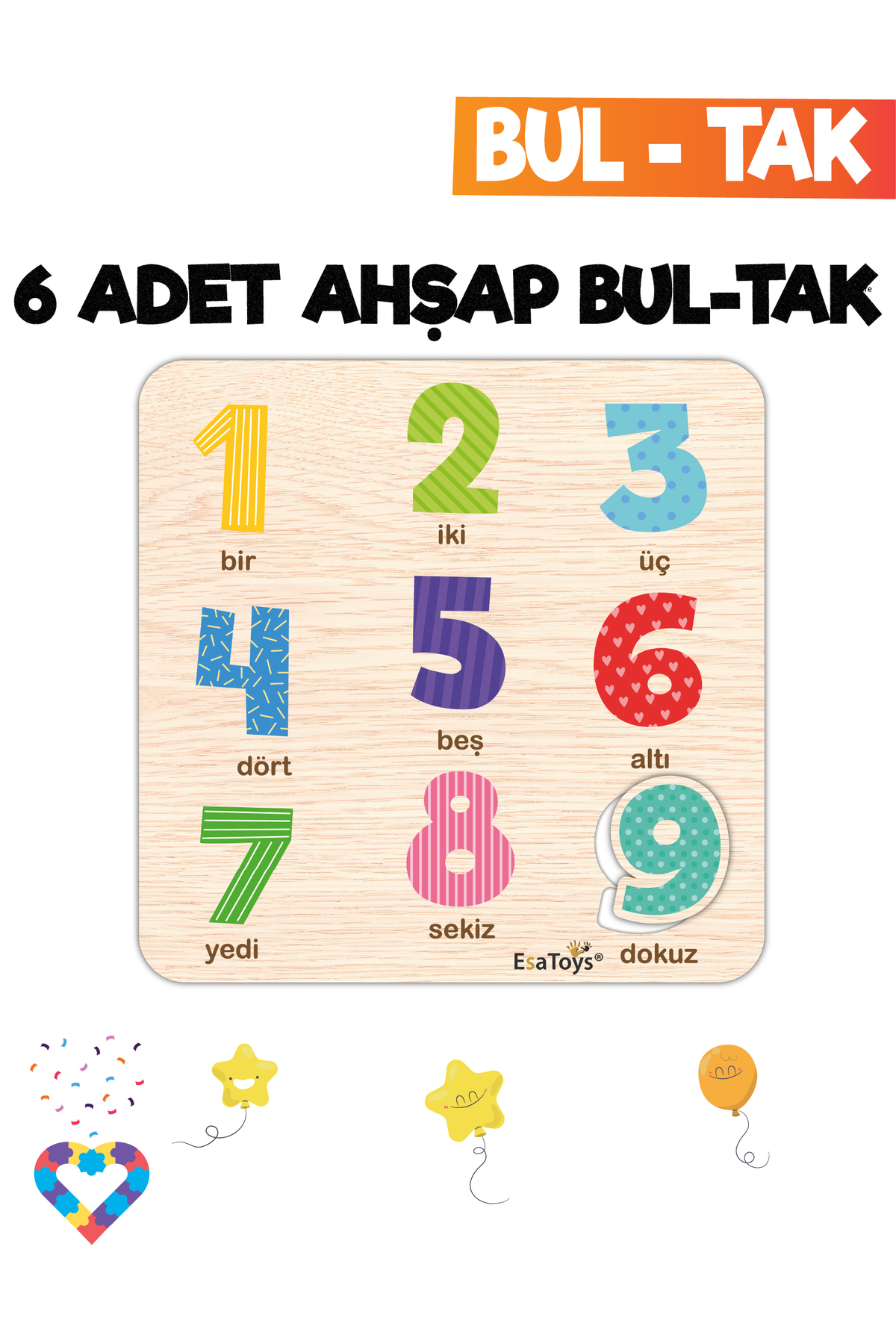 اسباب‌بازی آموزشی ۶ تکه اتصال‌شونده