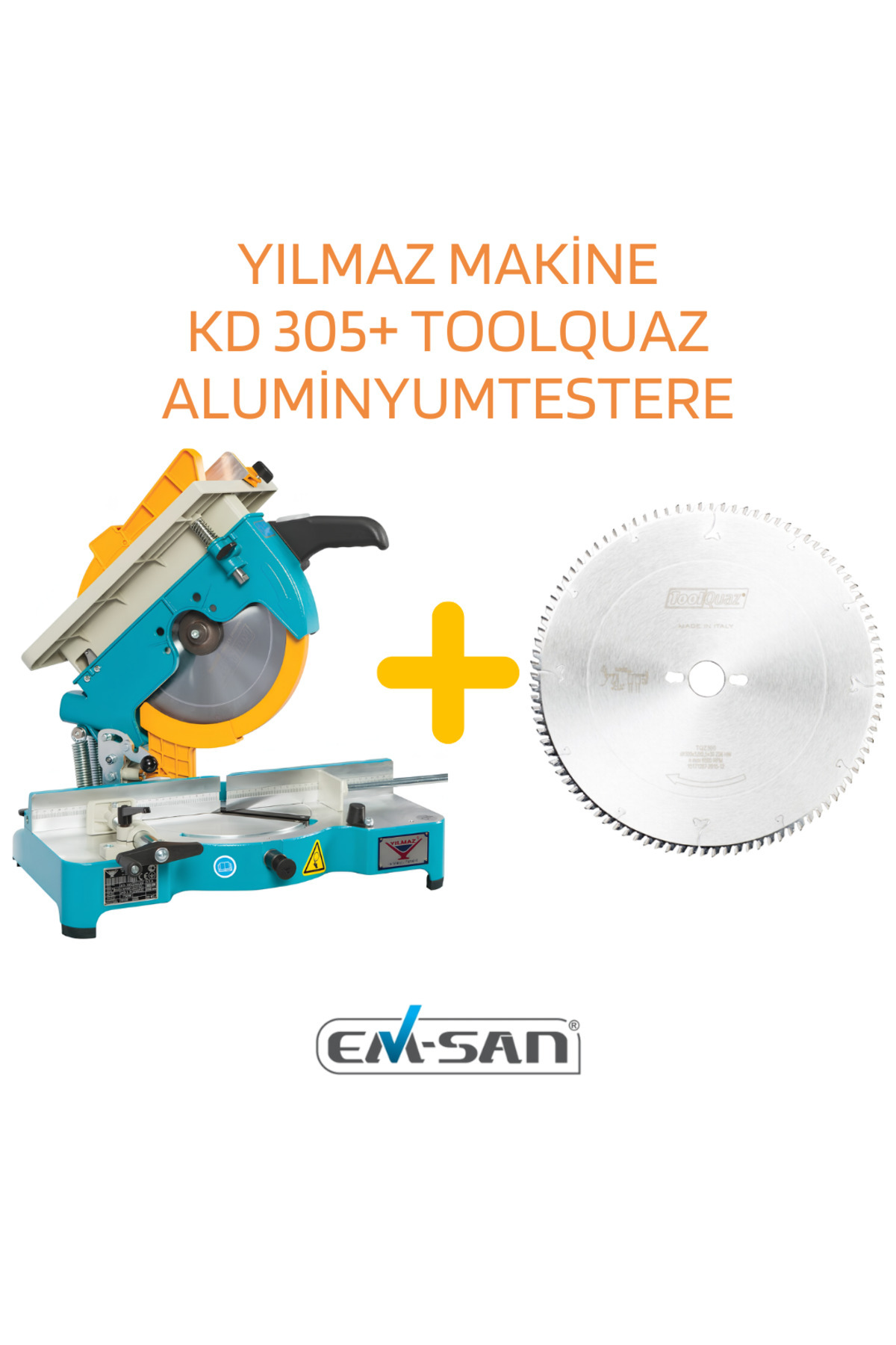 Yılmaz Makine KD 305 PORTATİF KESME MAK. (230V 1P)(YENİ)+TOOLQUAZALUMİNYUM TESTERE