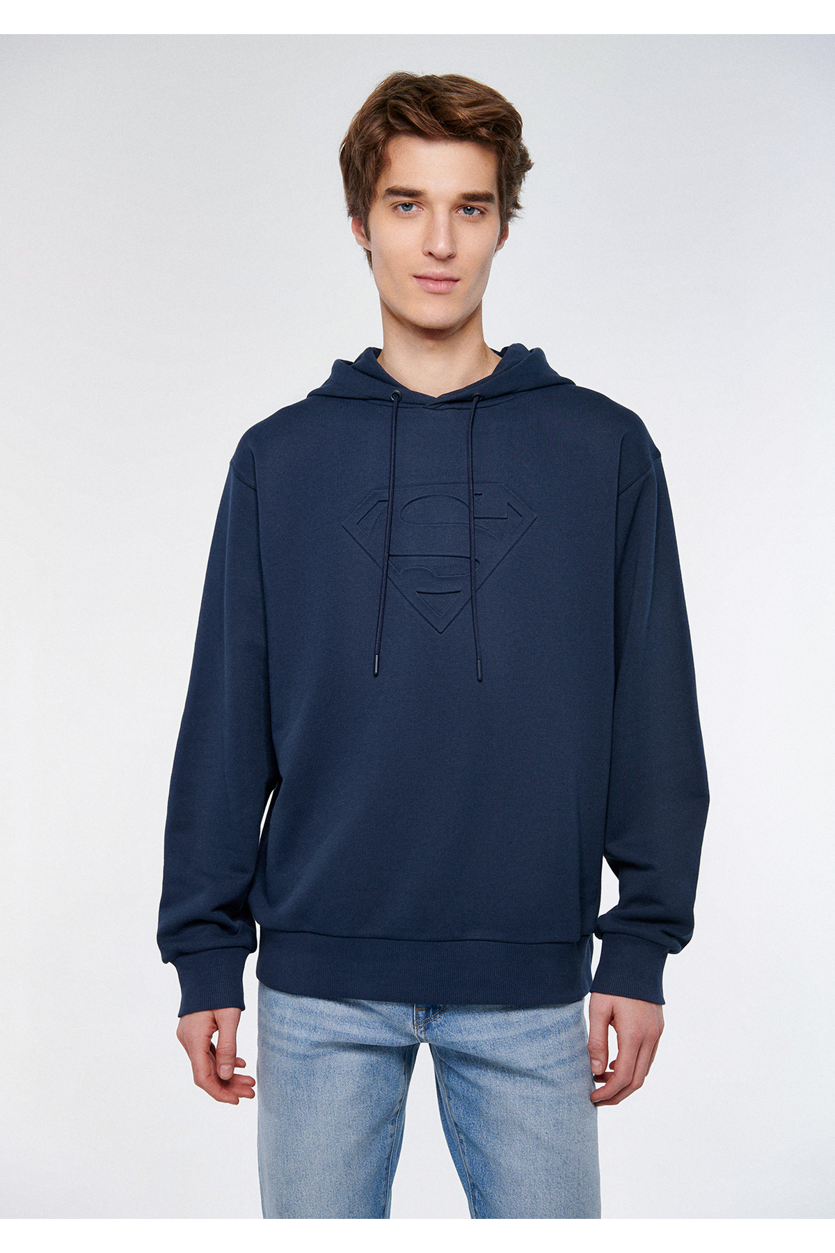 سویشرت مردانه آبی سرمه ای ماوی | 611237 اورجینال - تصویر 2