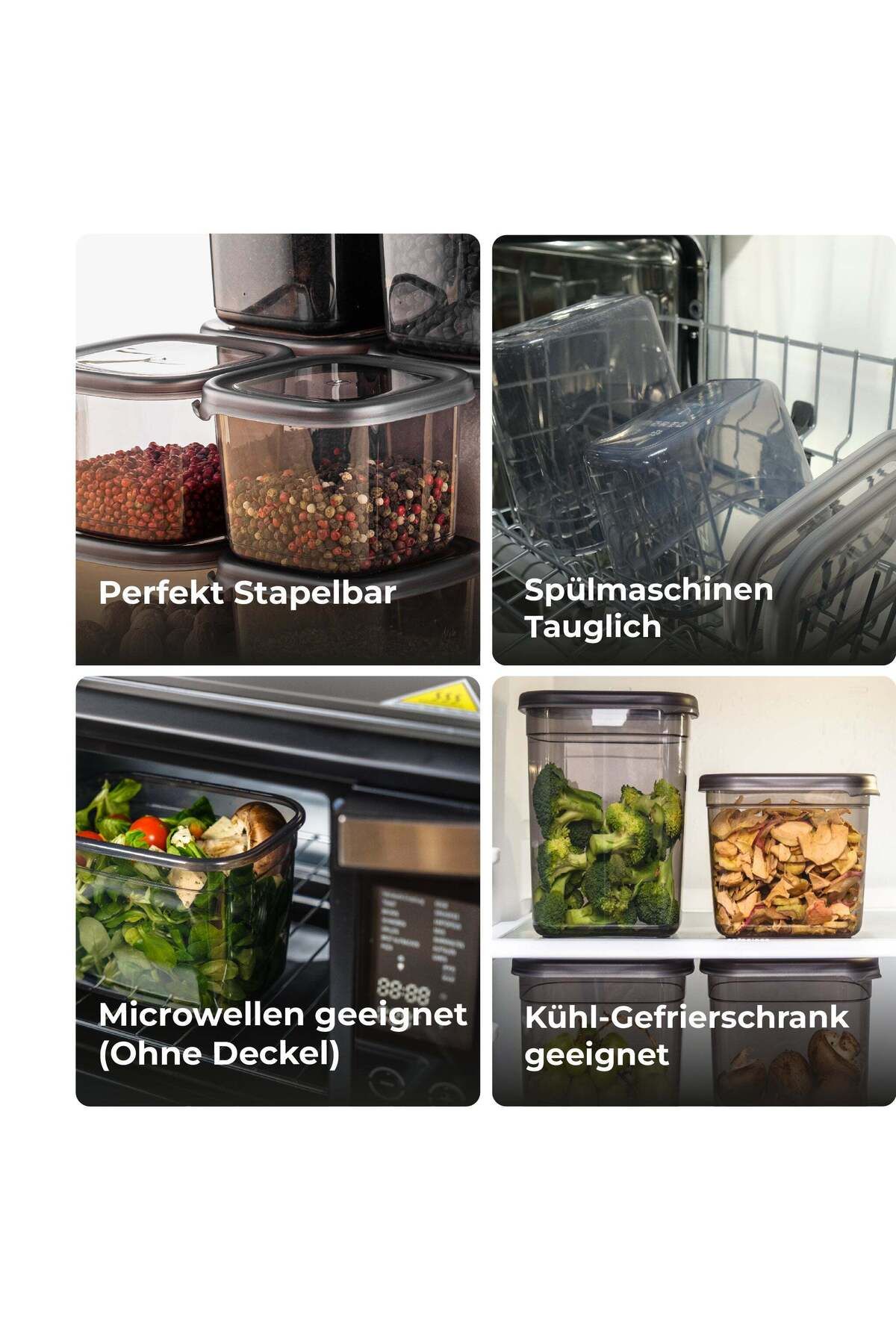 Viwares-Peggy airtight storage containers with lids | Set of 12 storage containers 5