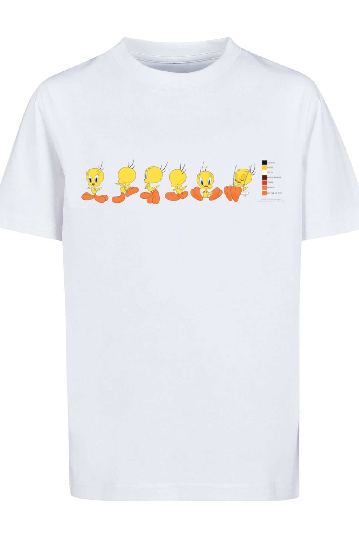 F4NT4STIC Kinder Looney Tunes T-Shirt - Basic Farbcode-WHT Tweety mit Kids Pie Trendyol