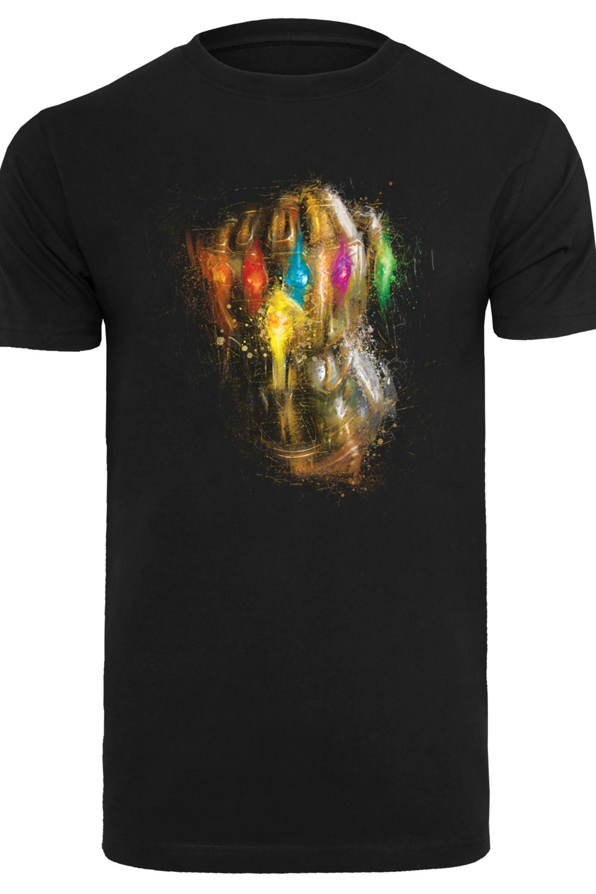 F4NT4STIC Herren Marvel Avengers Endgame Infinity Gauntlet Splatter mit T- Shirt Rundhalsausschnitt - Trendyol