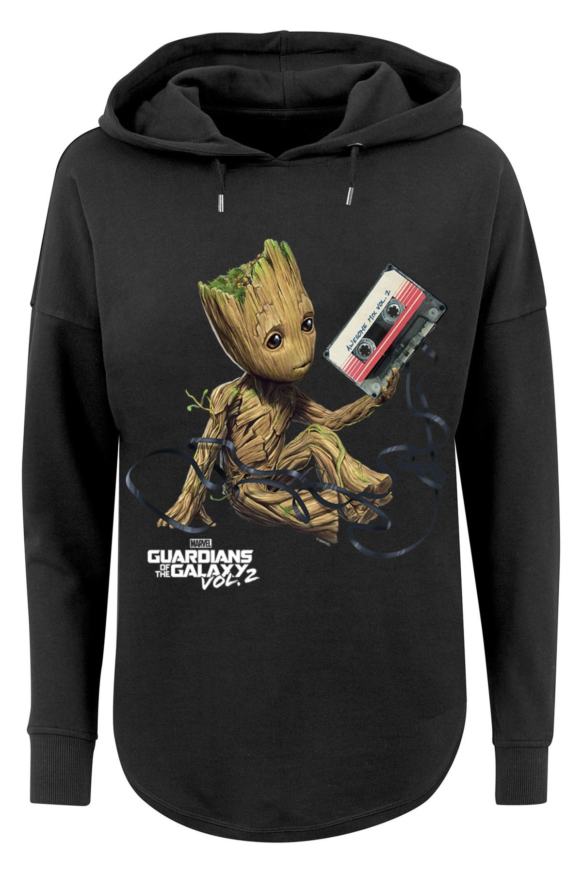 F4NT4STIC Damen Marvel Guardians Of The Galaxy Vol2 Groot Tape – mit  übergroßem Damen-Kapuzenpullover - Trendyol | T-Shirts