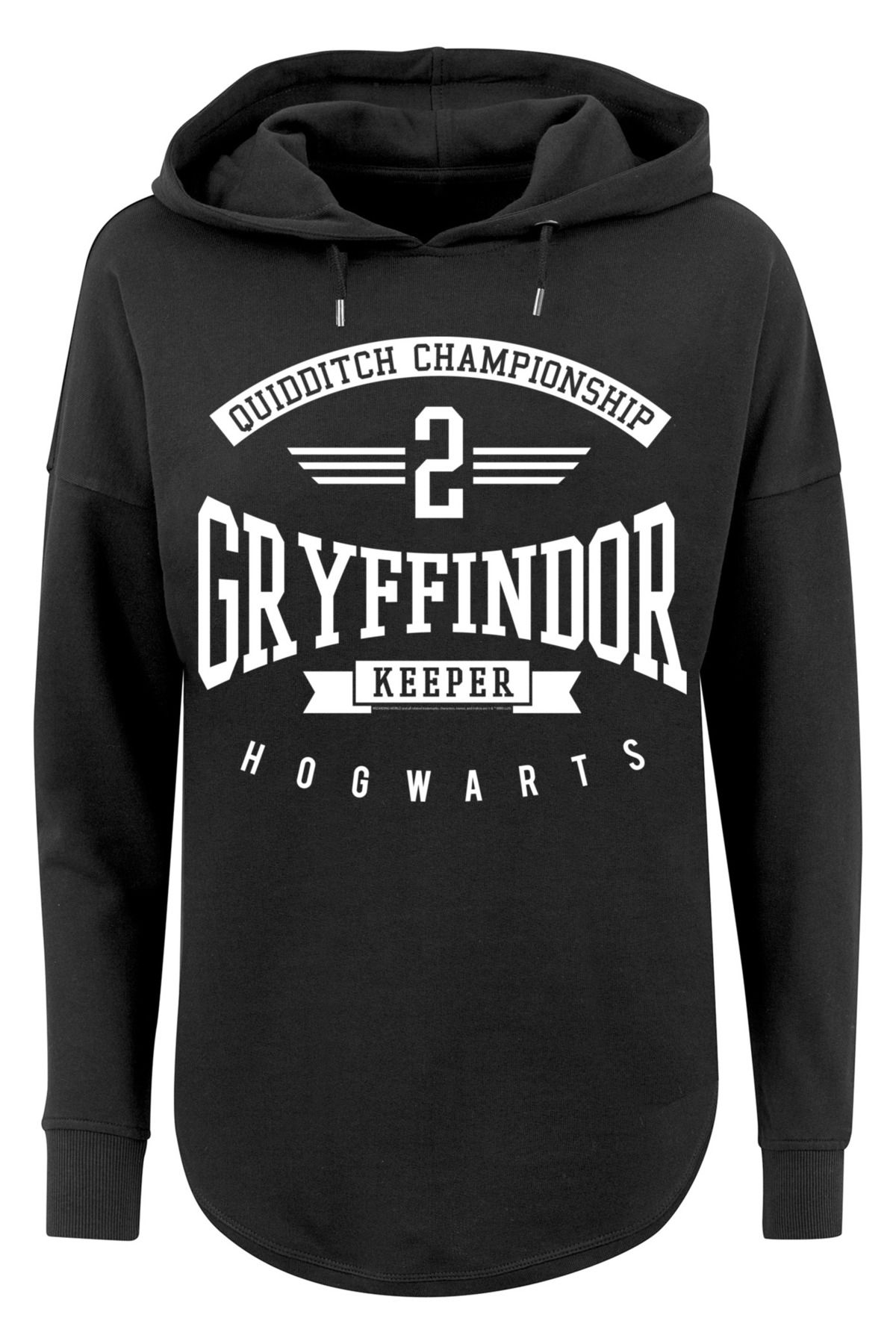 F4NT4STIC Damen Harry Potter Gryffindor - Keeper-WHT Trendyol Kapuzenpullover mit Damen- übergroßem