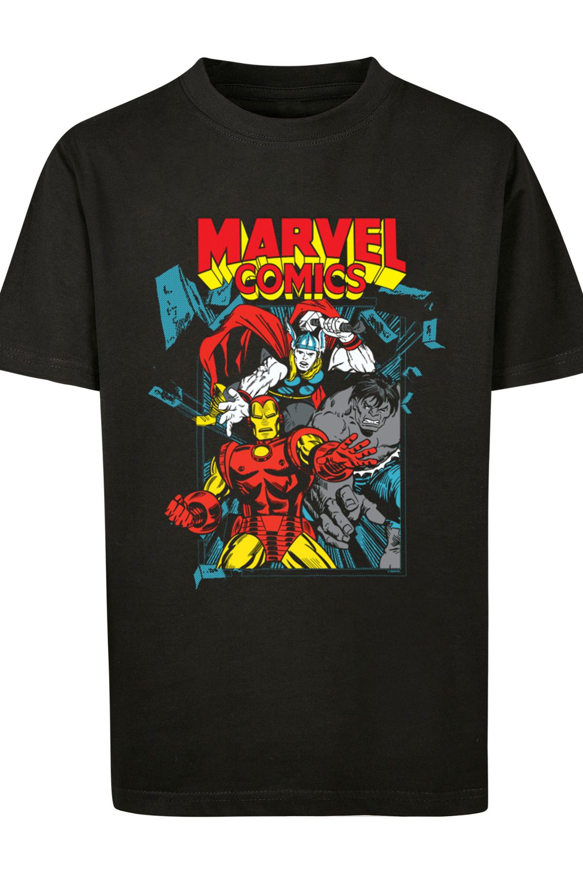 Basic Comics - Pose F4NT4STIC T-Shirt Marvel Kinder mit Kids Trendyol -BLK Trio