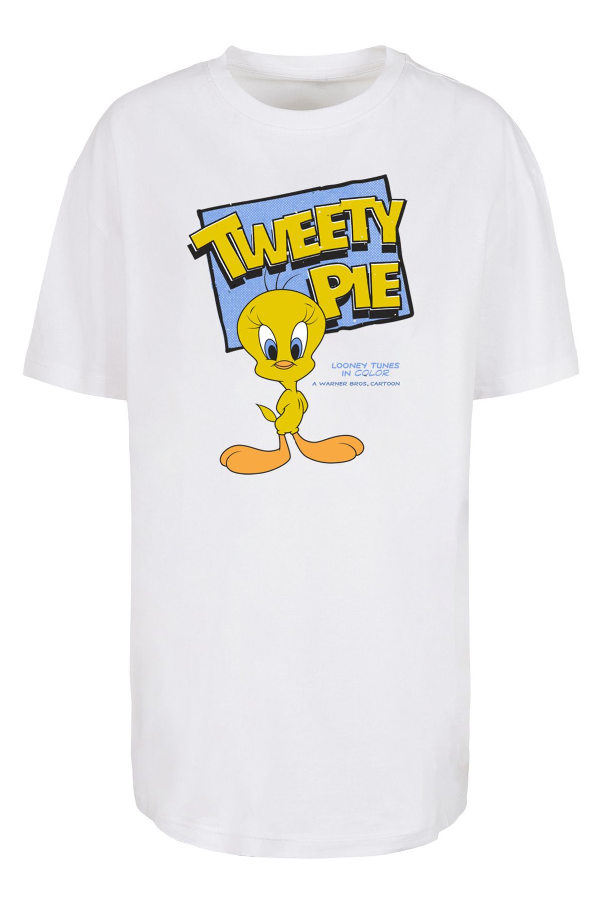 mit Trendyol für F4NT4STIC Classic Damen - -WHT Boyfriend-T-Shirt Tweety übergroßem Damen Pie