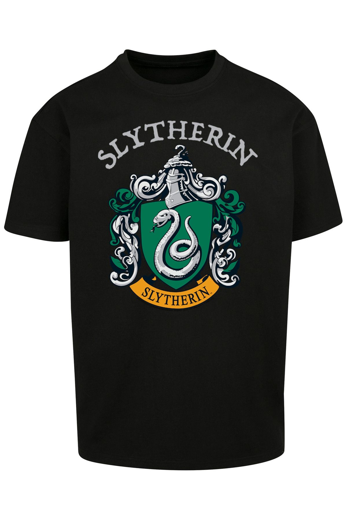 F4NT4STIC Herren Harry mit Slytherin Oversize-T-Shirt schwerem Trendyol Wappen Potter 