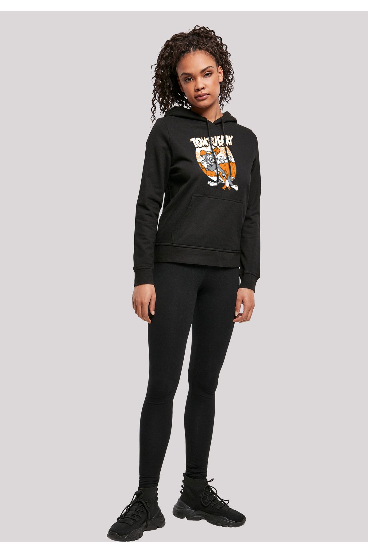 F4NT4STIC-Damen Tom und Jerry spielen Baseball mit Ladies Basic Hoody 4