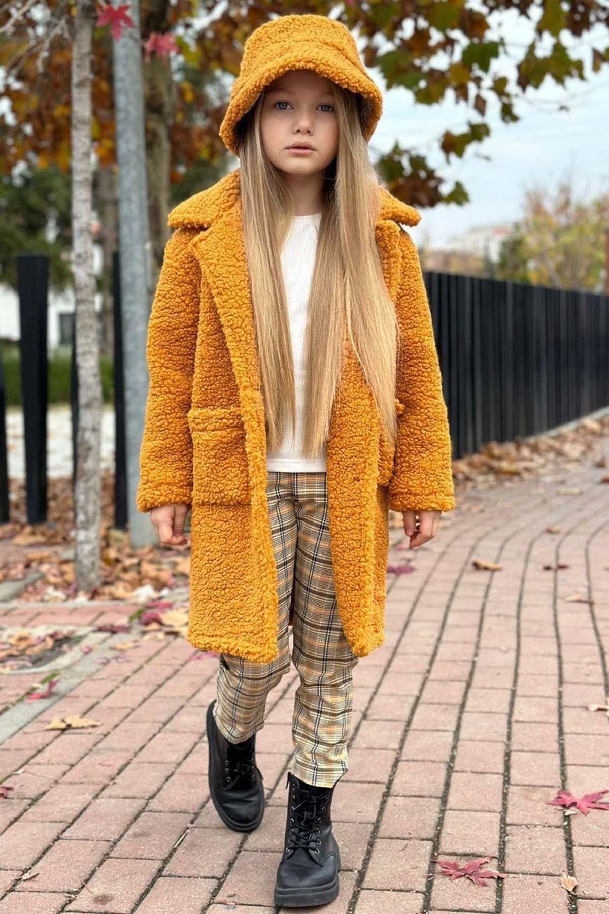 Mustard teddy bear coat clearance