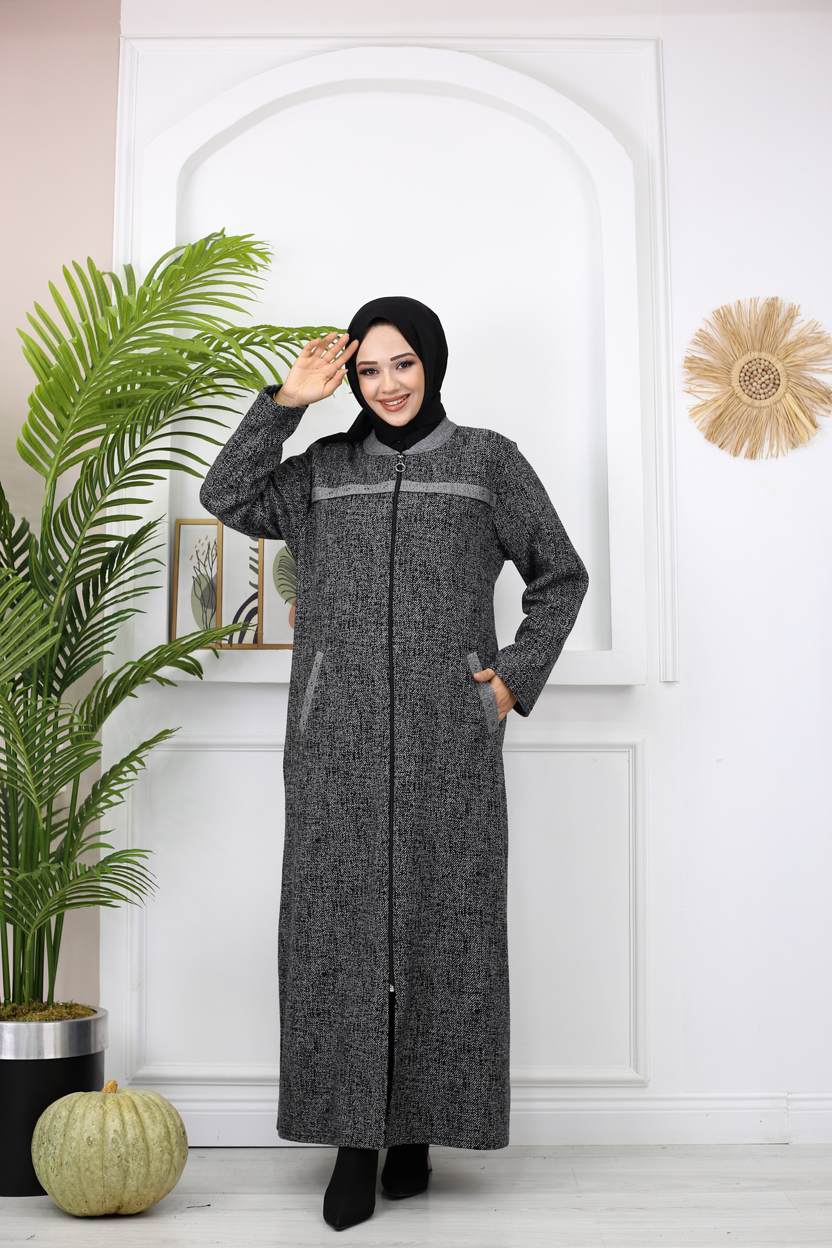 Mayteks Fermuarlı Kışlık Kap