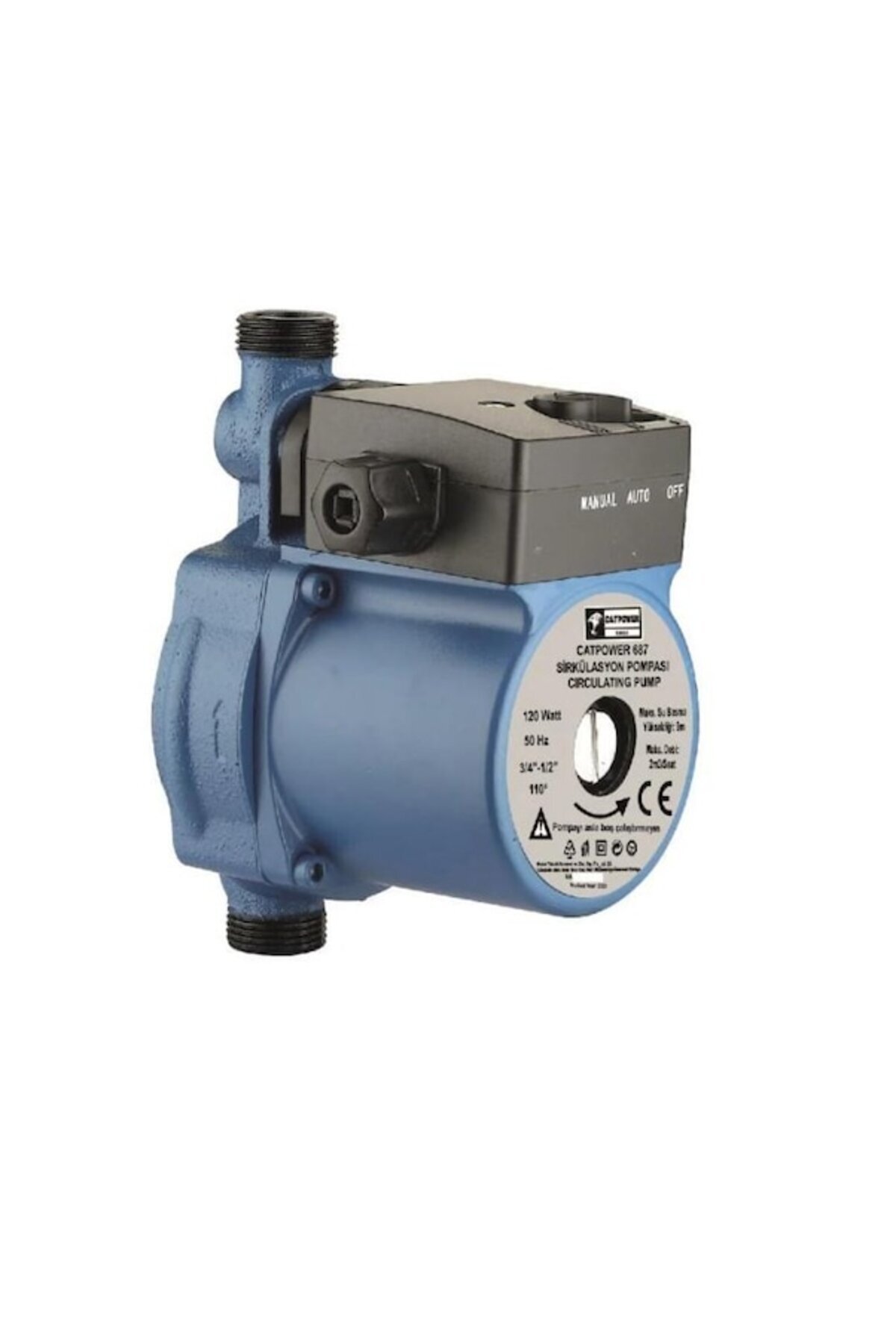 Yıldızsu Water Pump DW25-9 3 Kademeli 1" Sirkülasyon Pompası - Max 8 m - Max Debi 9 Ton