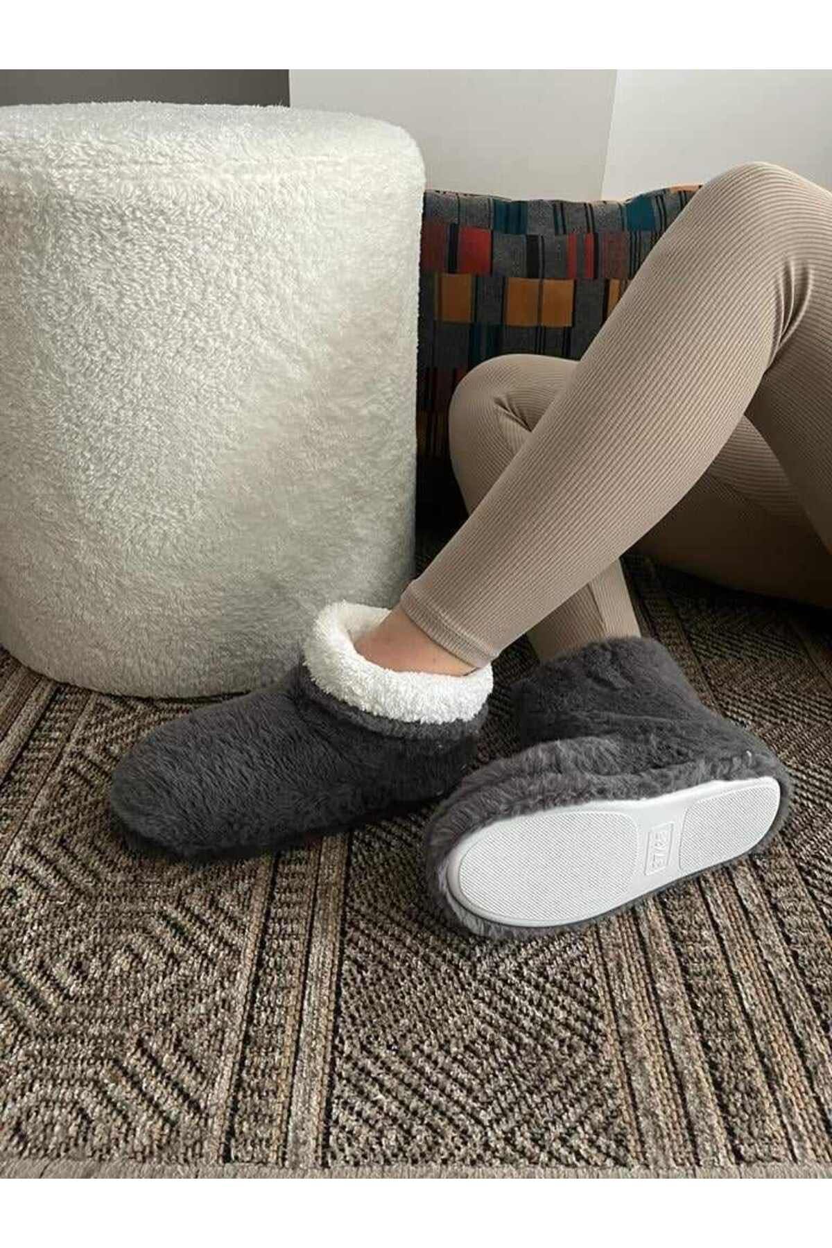 Behtah Kundura Women s Fluffy Wool Slippers Winter House Boots