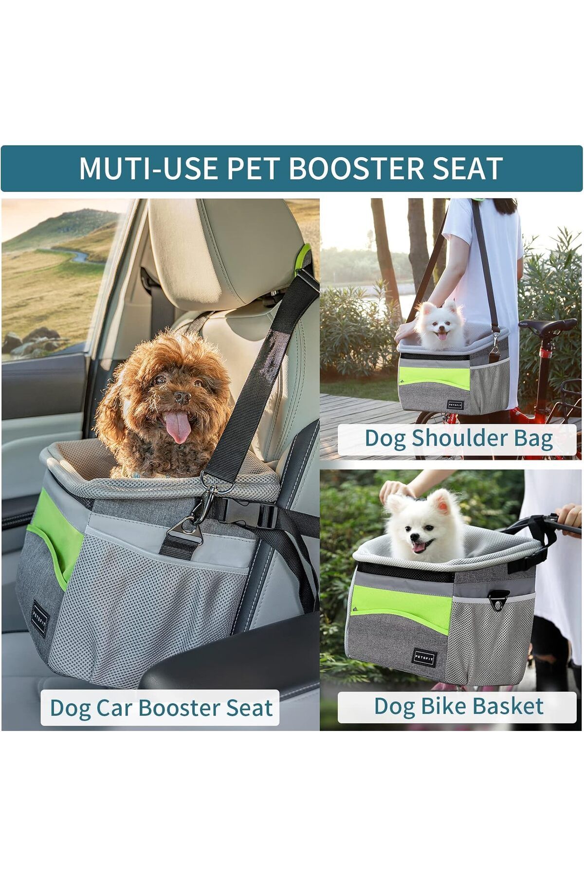 Petsfit Portable Breathable Dog Bike Carrier for Bicycle Dog Bike Basket Bag Trendyol