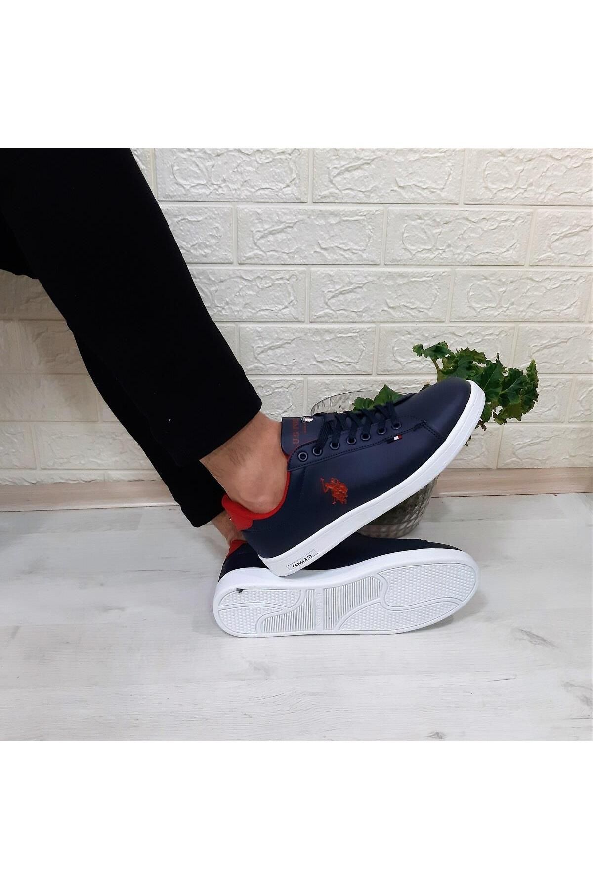 U.S. Polo Assn. U.S. Polo Franco Navy Blue Sneaker Flat Sole Unisex Sports Shoes Trendyol
