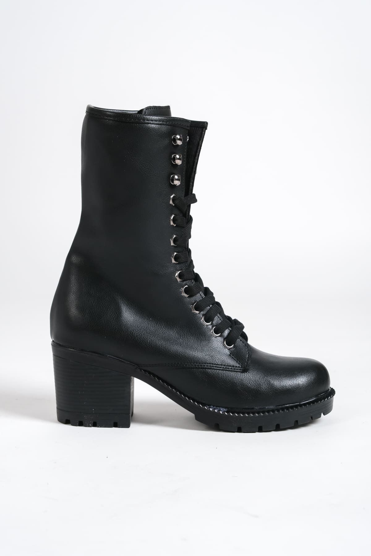 Joy Woman SOPH A Lace Up Orthopedic Sole Water and Cold Resistant Women s Boots ST Black Trendyol